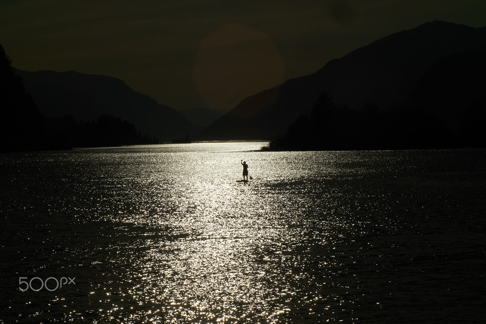 Sony DT 50mm F1.8 SAM sample photo. Sunsetpaddleboard photography