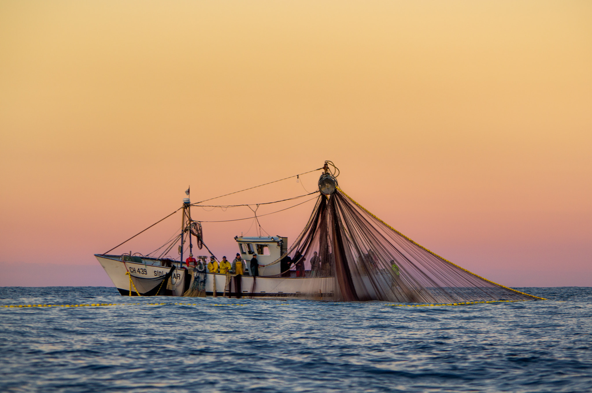 Pentax K-x sample photo. Fishing boat photography