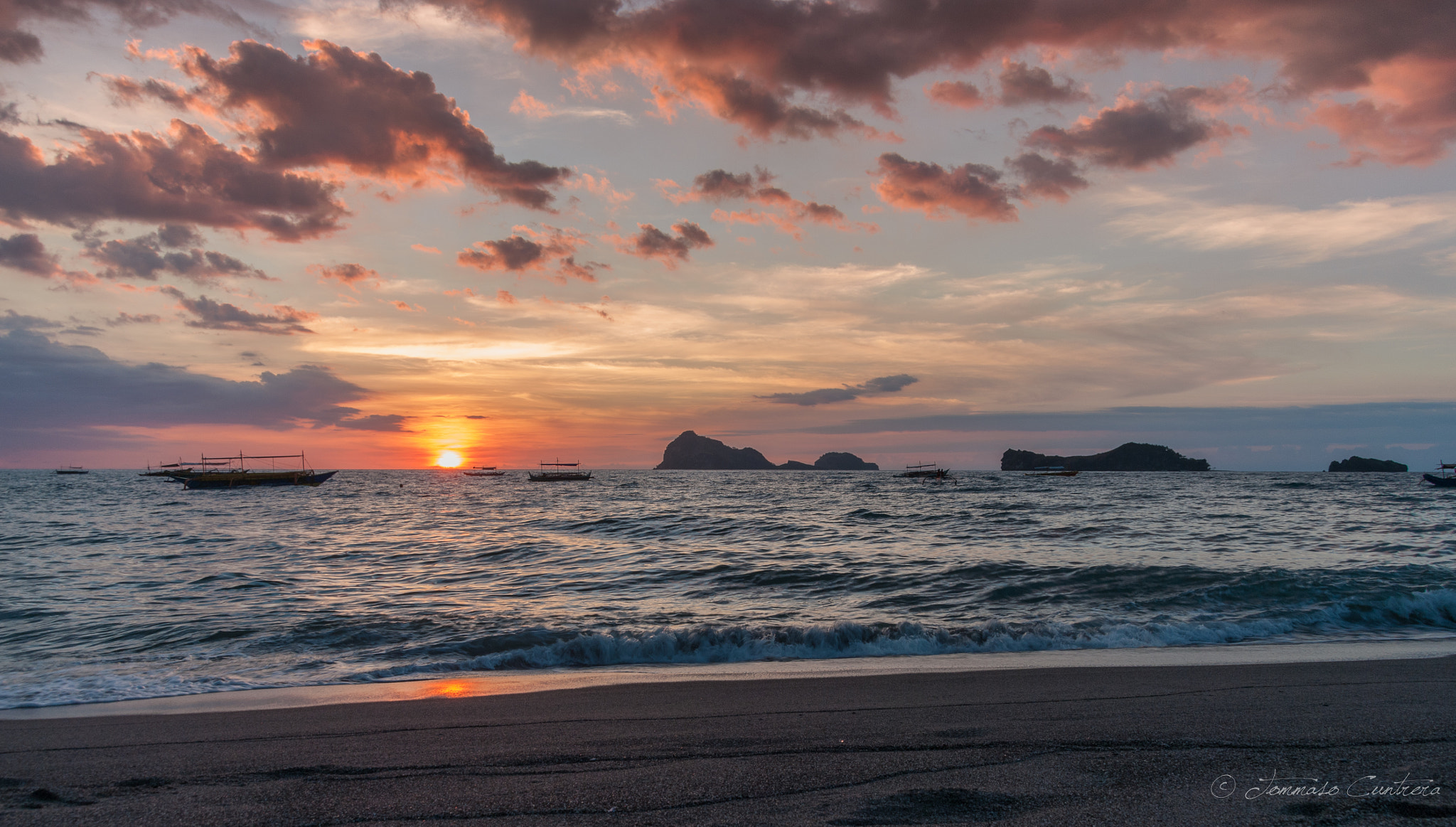 Pentax K20D sample photo. Sunset camara island, phillipines photography
