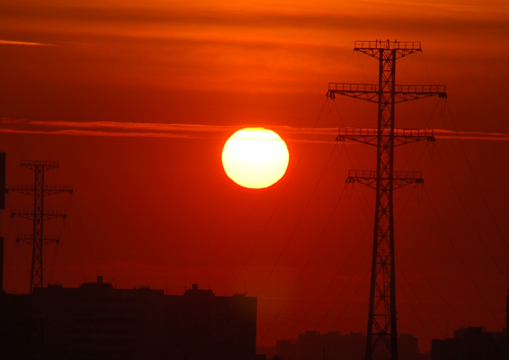 Nikon D50 sample photo. ЛЭП#2 photography