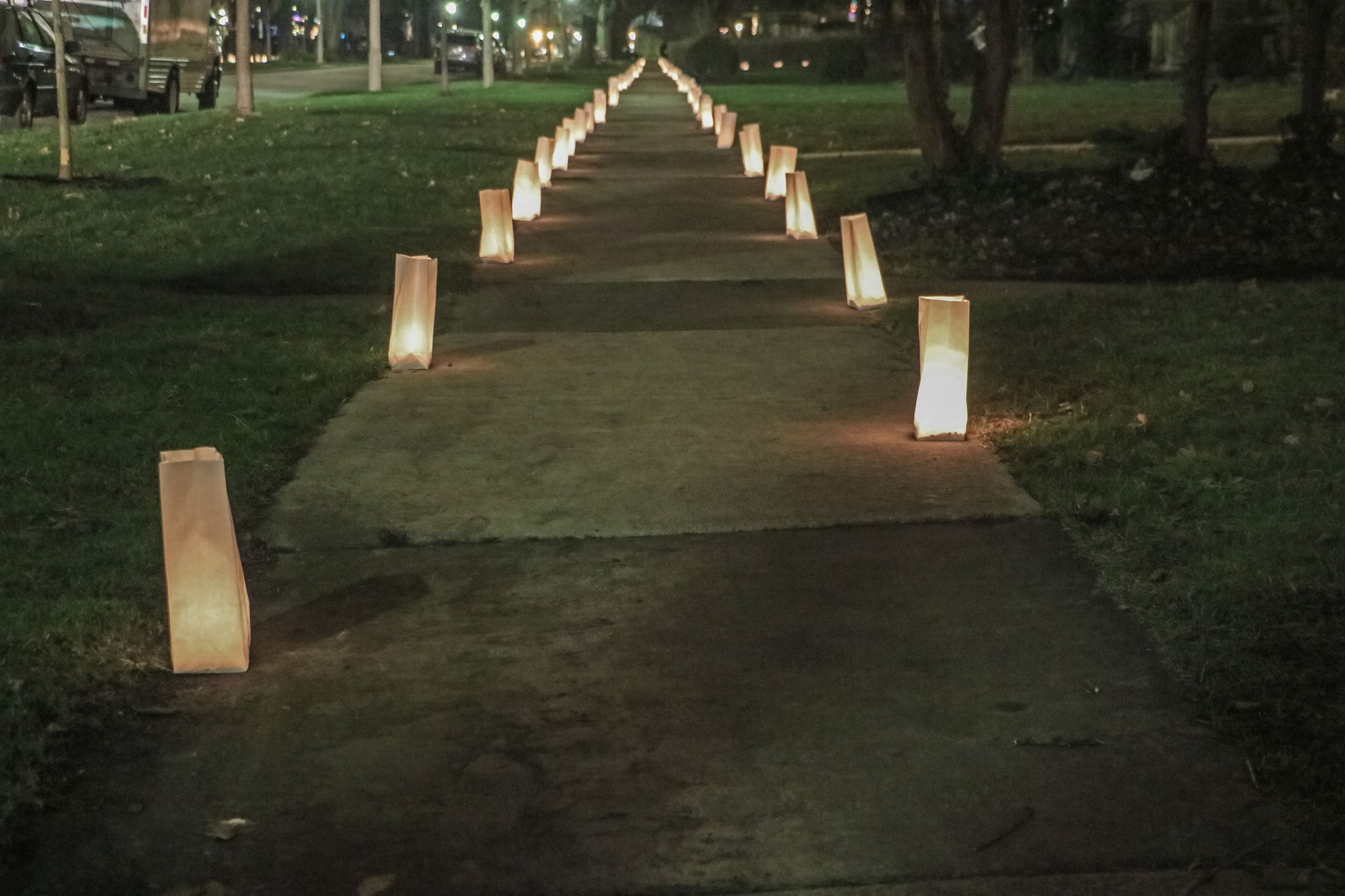 Canon EOS 760D (EOS Rebel T6s / EOS 8000D) sample photo. Oak park il at night photography