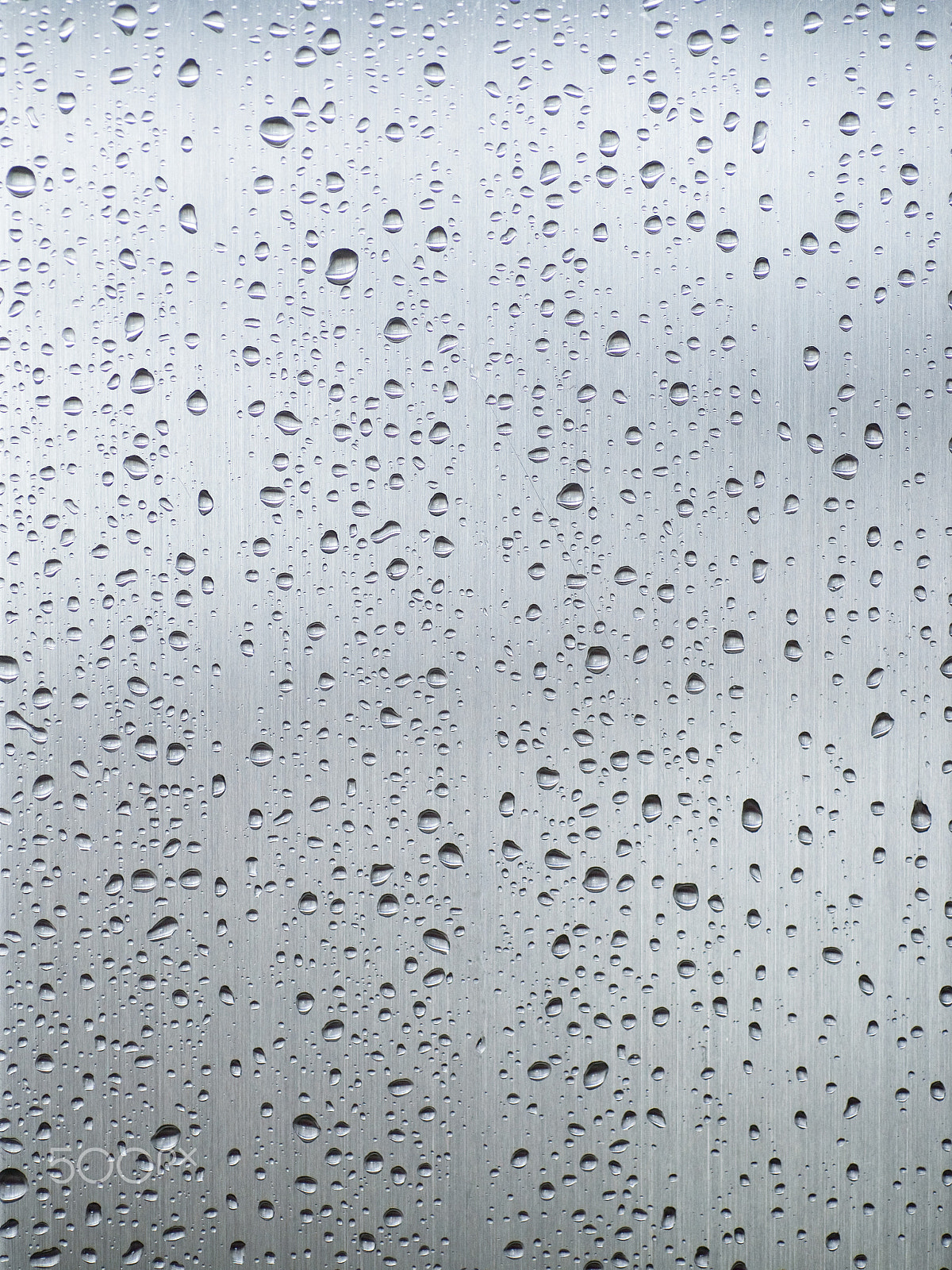 Tamron SP AF 90mm F2.8 Di Macro sample photo. Many small rain drops on grey steel photography