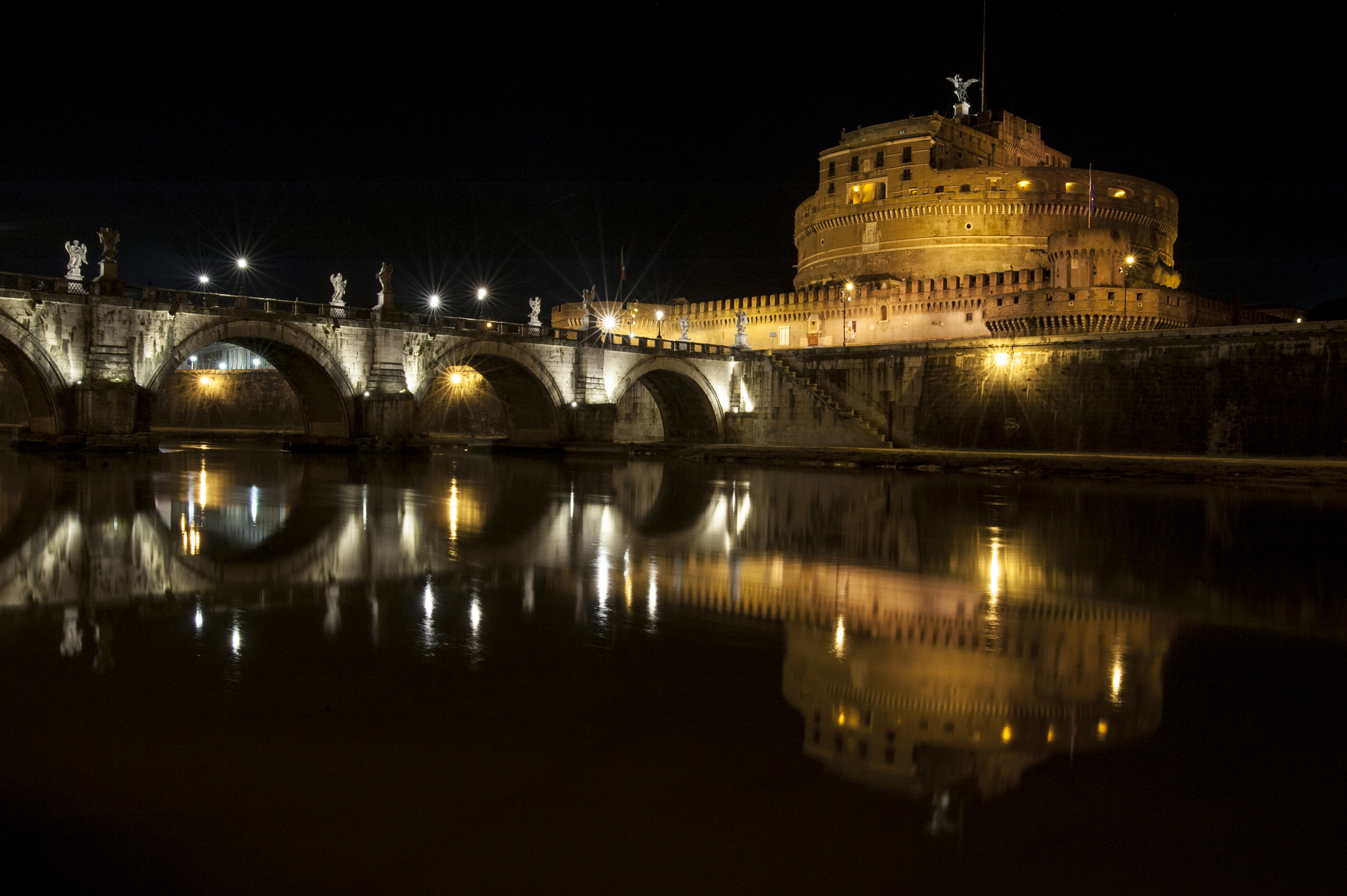 Nikon D700 + Tamron SP 35mm F1.8 Di VC USD sample photo. Castel sant'angelo photography