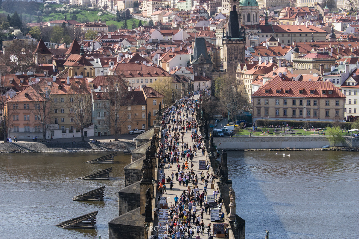 Sony a7 II + Canon EF 70-200mm F4L IS USM sample photo. The charles bridge. photography