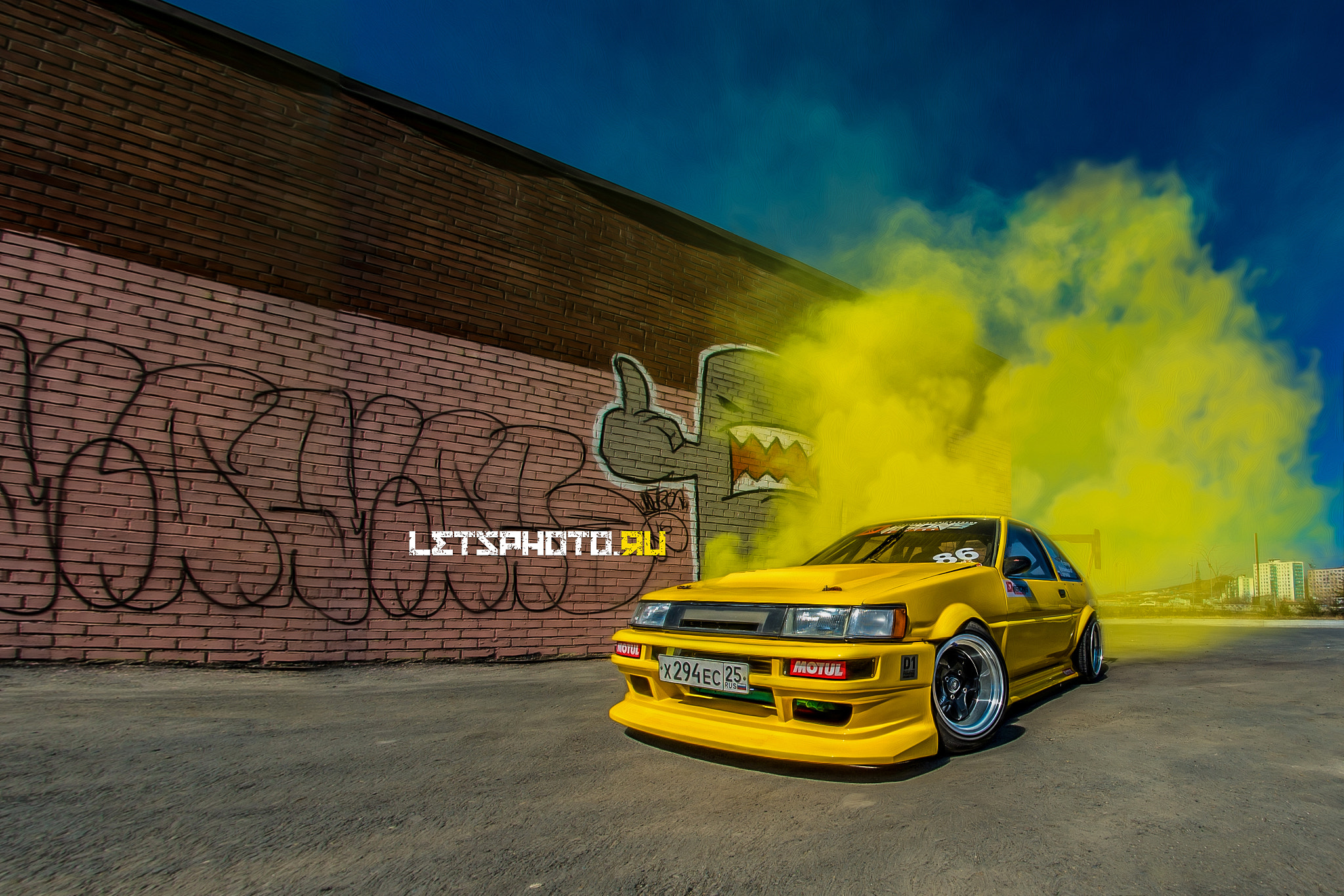Nikon D610 + Samyang 8mm F3.5 Aspherical IF MC Fisheye sample photo. Toyota ae86 photography