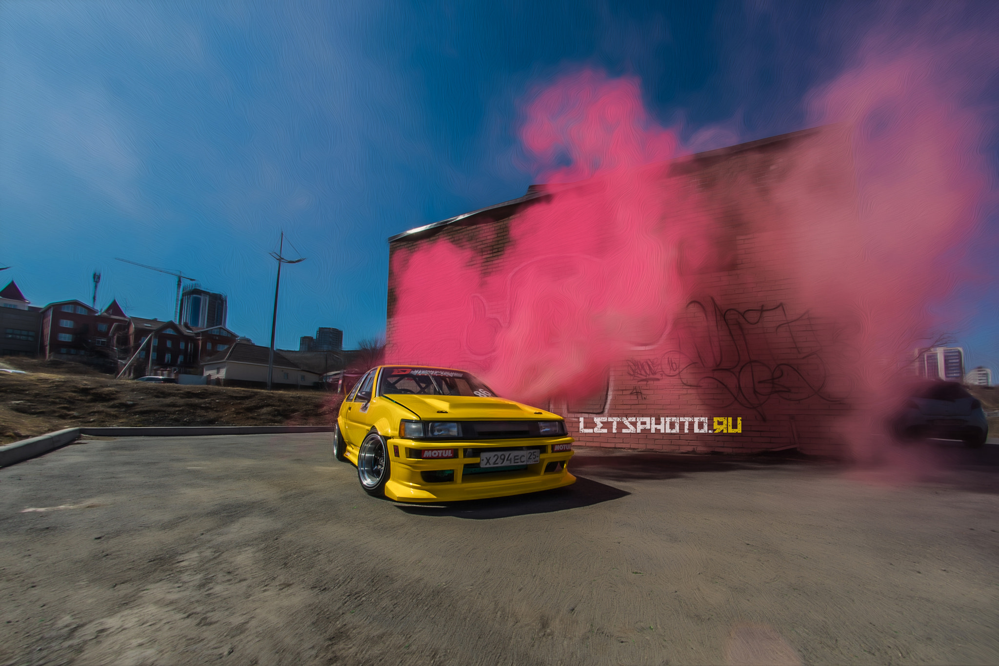 Nikon D610 + Samyang 8mm F3.5 Aspherical IF MC Fisheye sample photo. Toyota ae86 photography