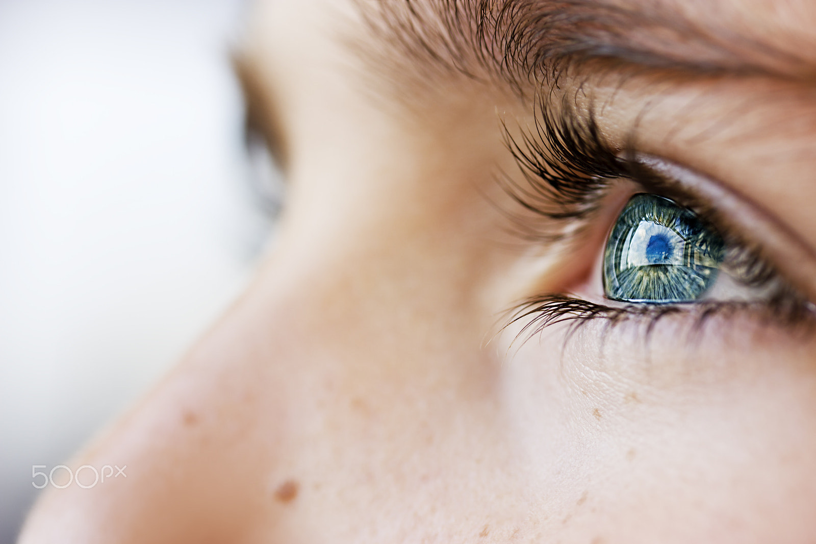 Canon EF-S 60mm F2.8 Macro USM sample photo. Insightful look blue eyes boy photography