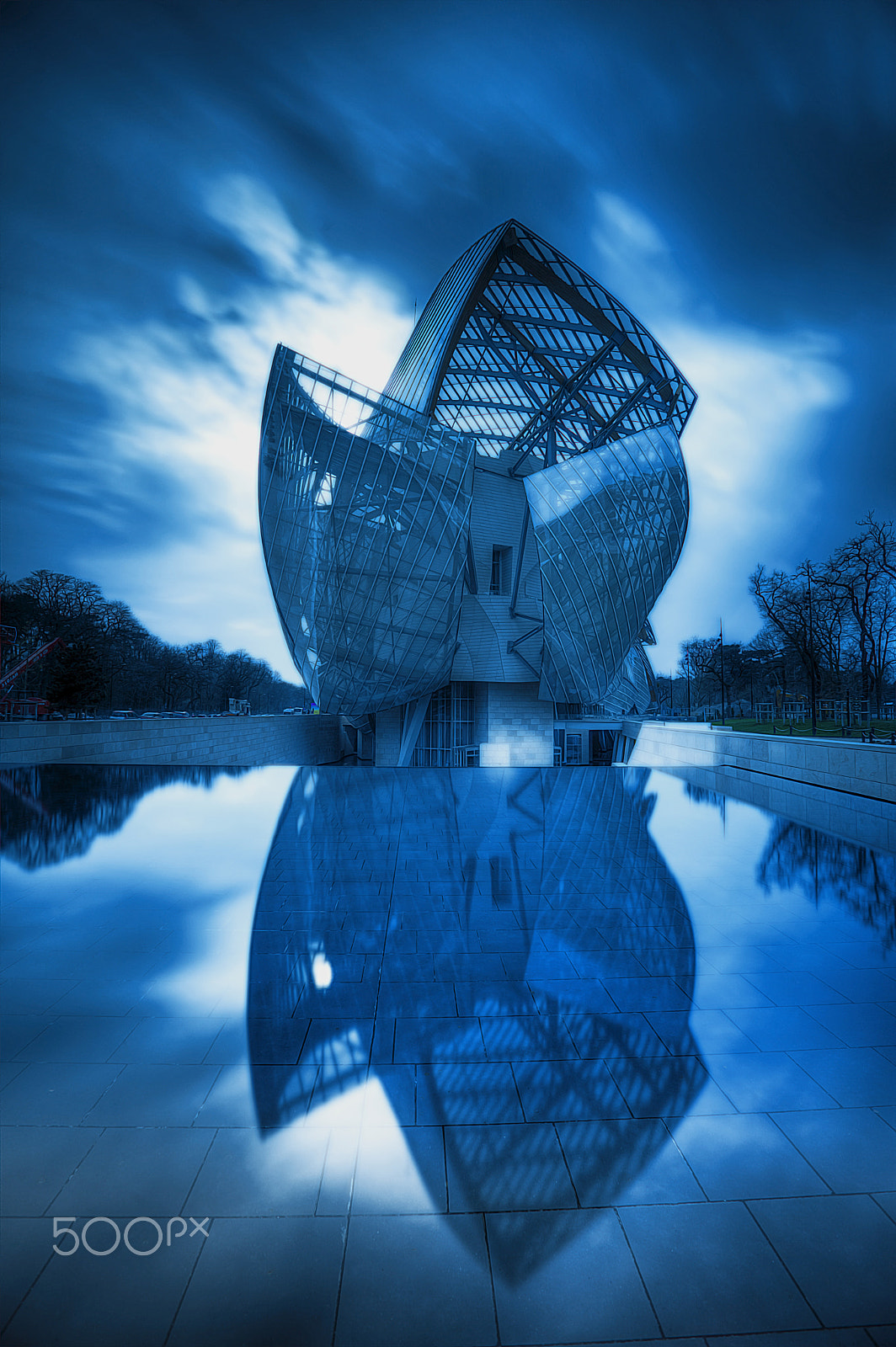 Nikon D3X sample photo. Gehry in paris photography
