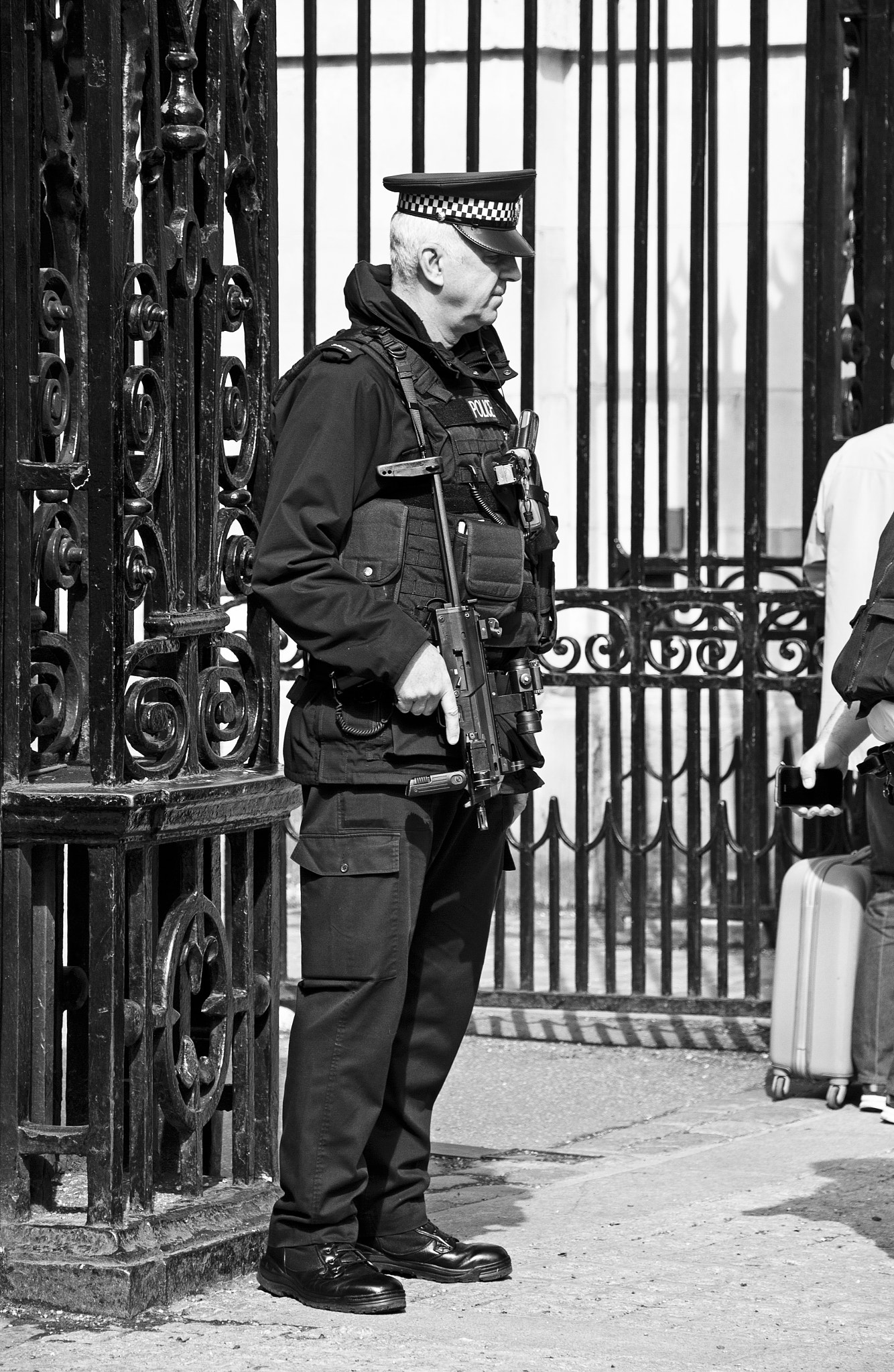 Canon EF-S 18-135mm F3.5-5.6 IS STM sample photo. Armed police - london photography