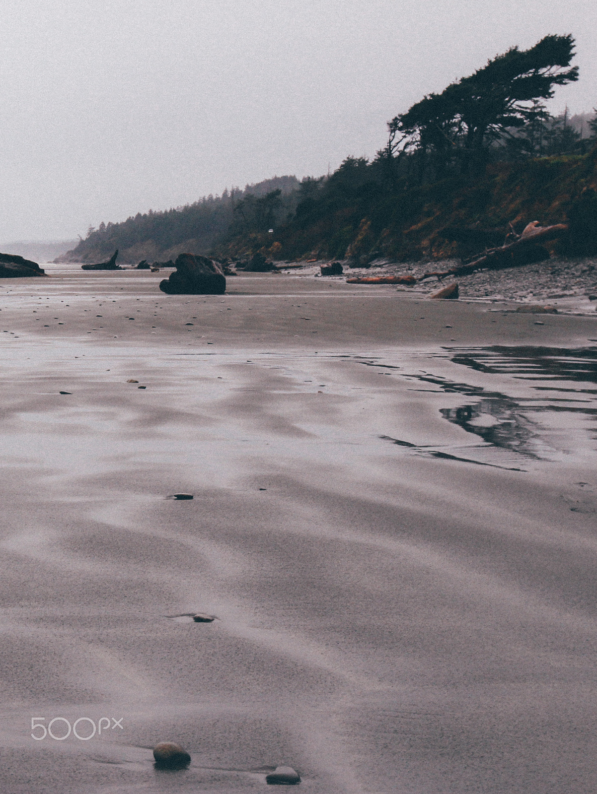 Canon EOS 100D (EOS Rebel SL1 / EOS Kiss X7) sample photo. Gloomy beach photography