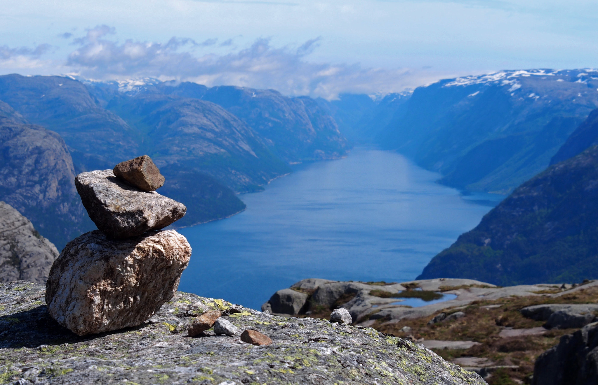 Olympus PEN E-PL5 sample photo. Pulpit rock fjord, norway photography