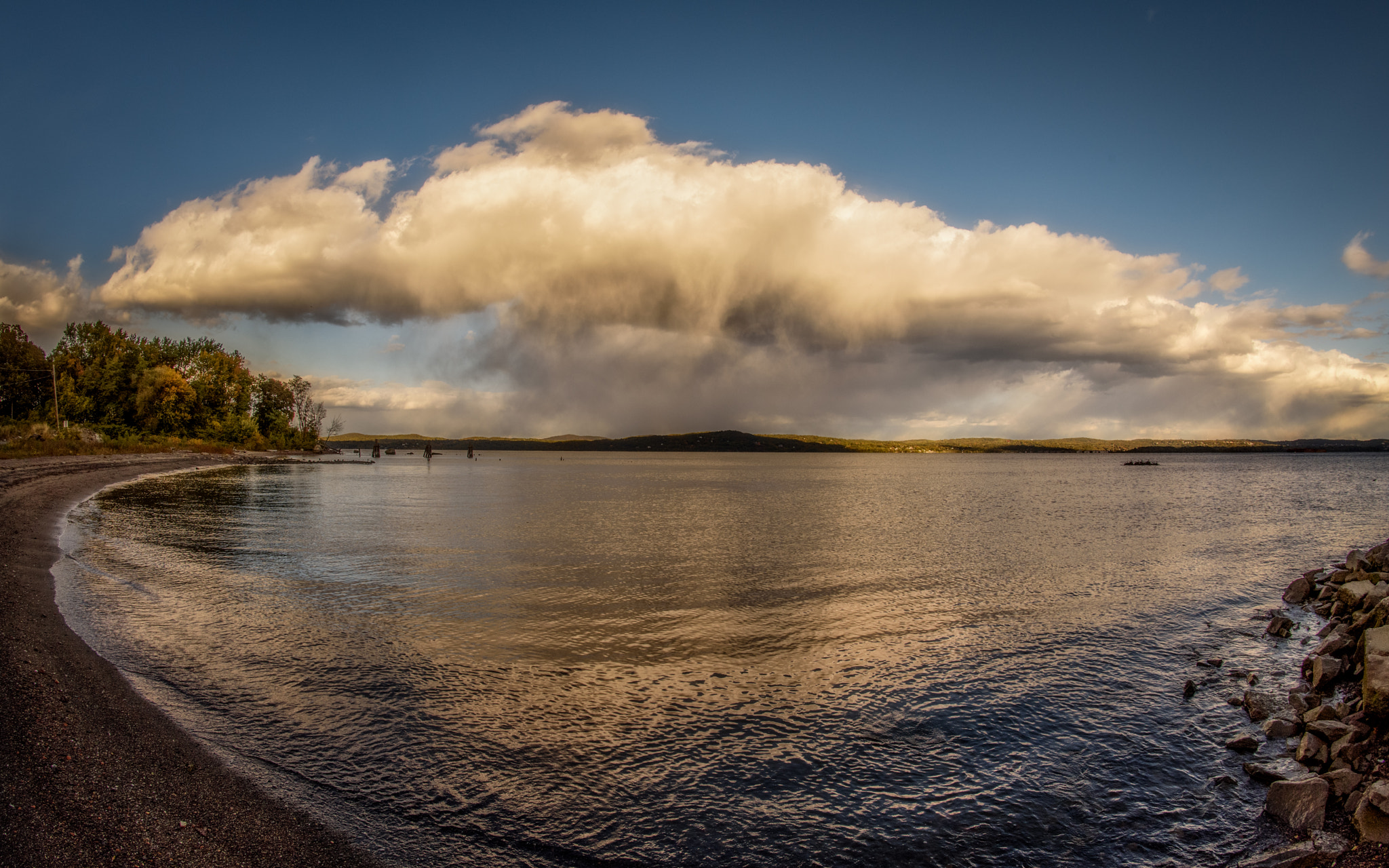 Nikon D810 + Nikon AF Fisheye-Nikkor 16mm F2.8D sample photo. Snow squall photography