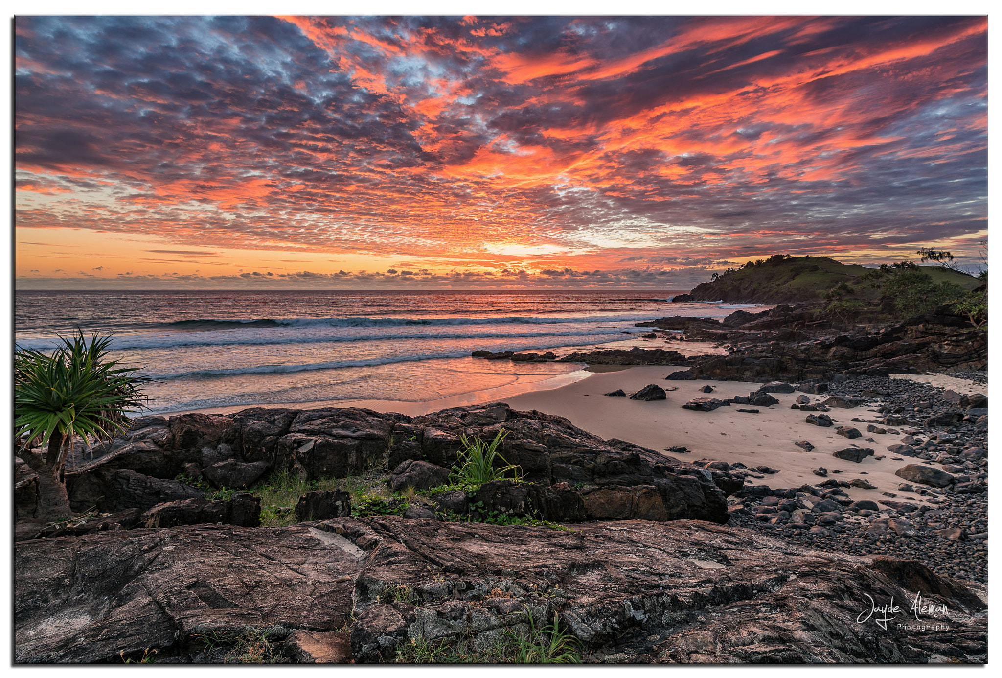 Sony a7R II + Canon EF 300mm f/2.8L sample photo. Cabarita headland sunrise photography