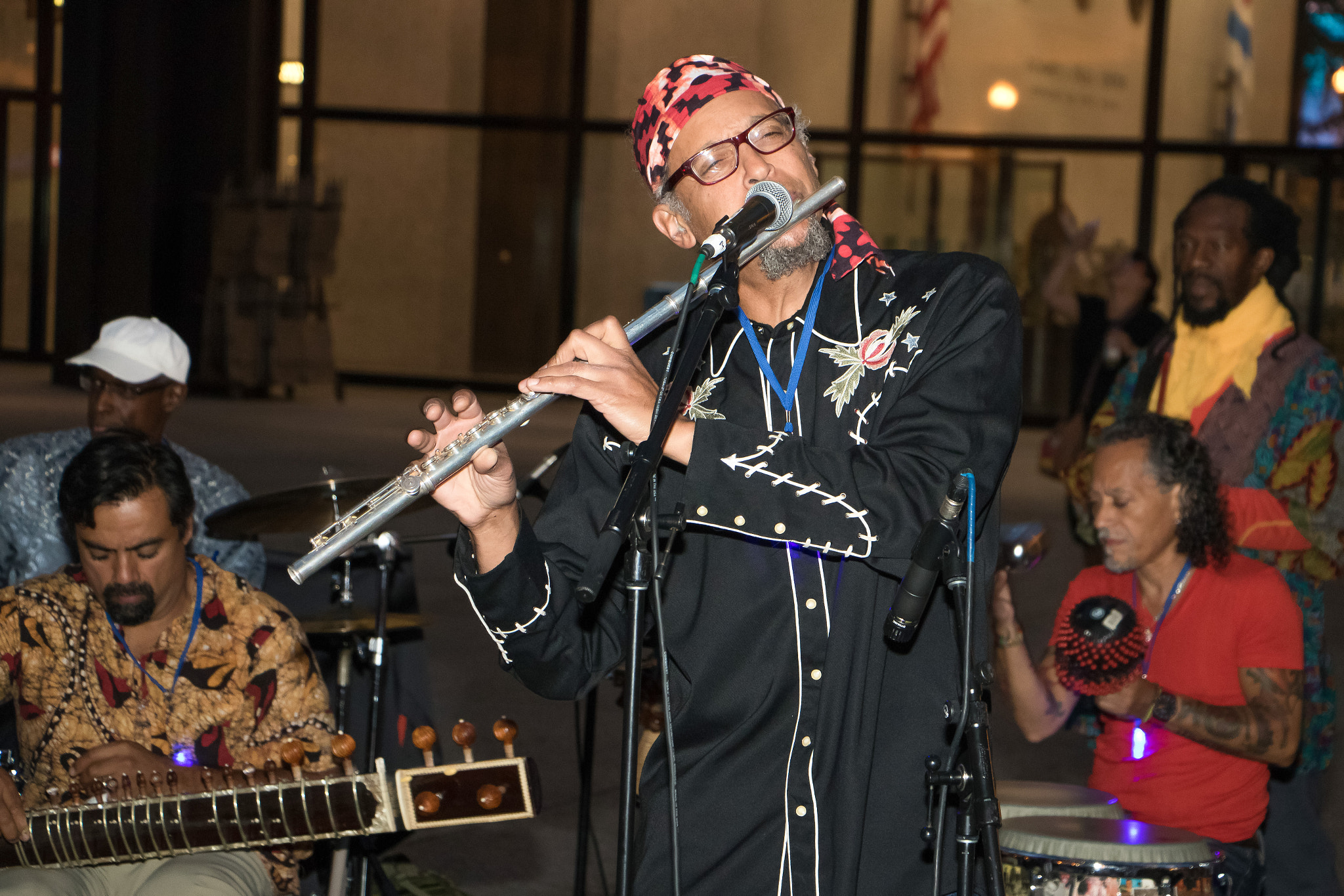 Canon EOS 760D (EOS Rebel T6s / EOS 8000D) sample photo. Funkadesi playing in chicago's daley plaza photography