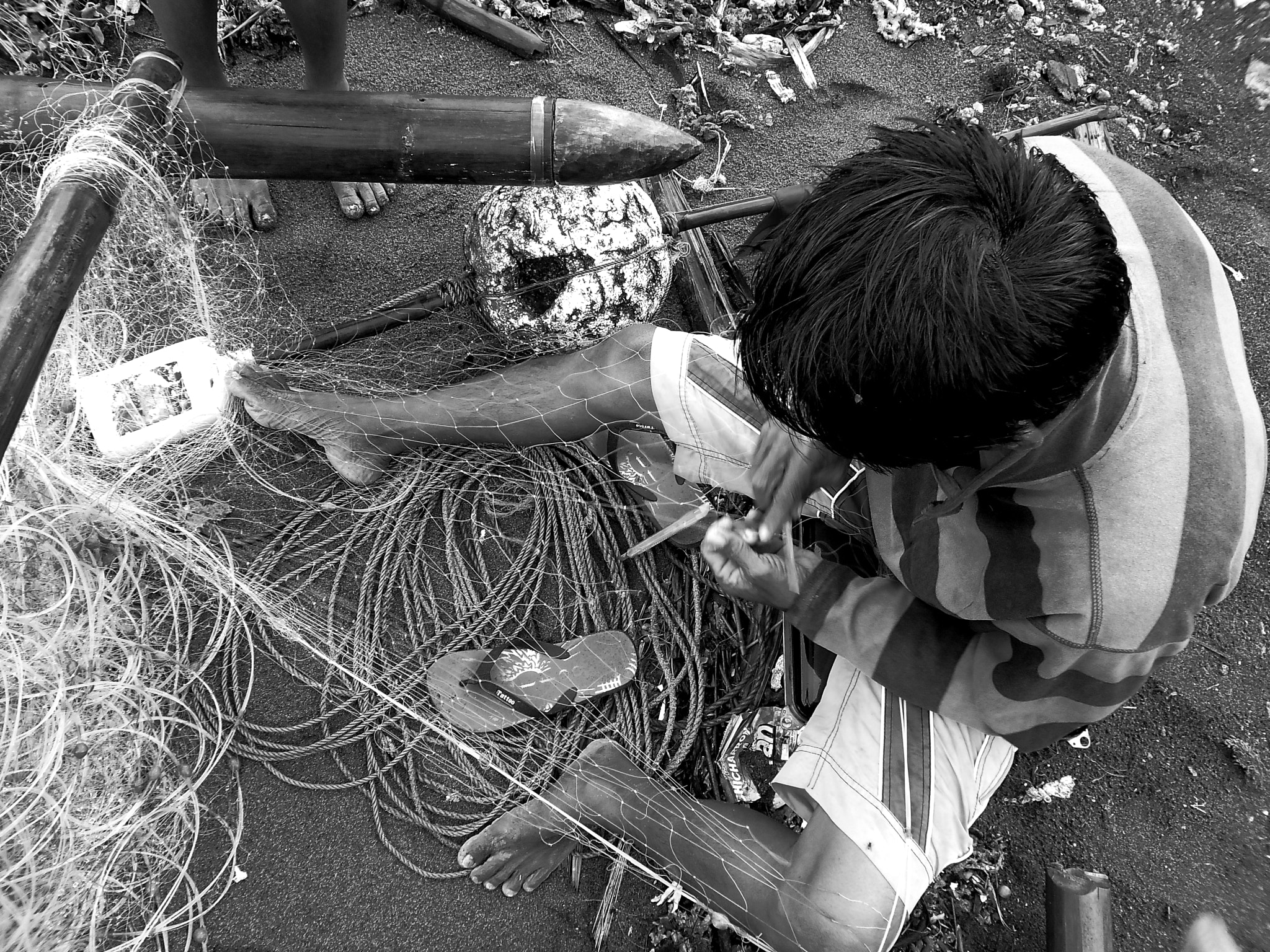 Samsung ES80/ ES81 sample photo. Fisherman photography