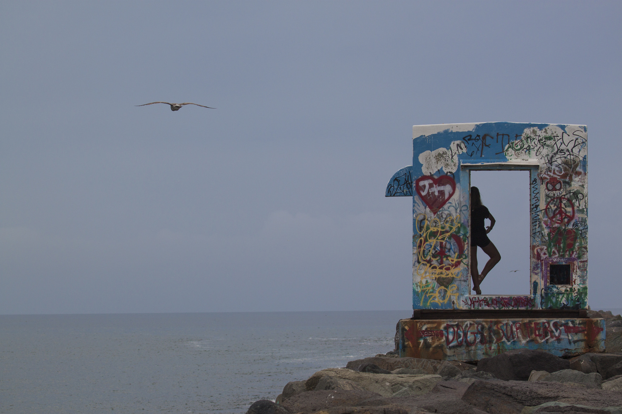 Canon EF 100-400mm F4.5-5.6L IS USM sample photo. Dancer at the jetty photography