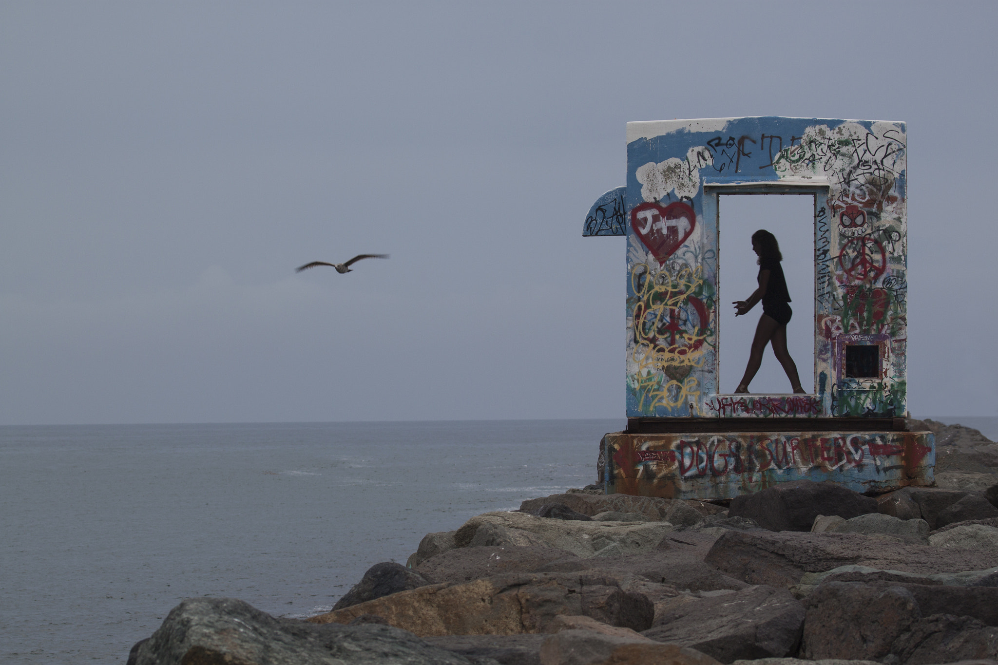 Canon EF 100-400mm F4.5-5.6L IS USM sample photo. Dancer at the jetty photography