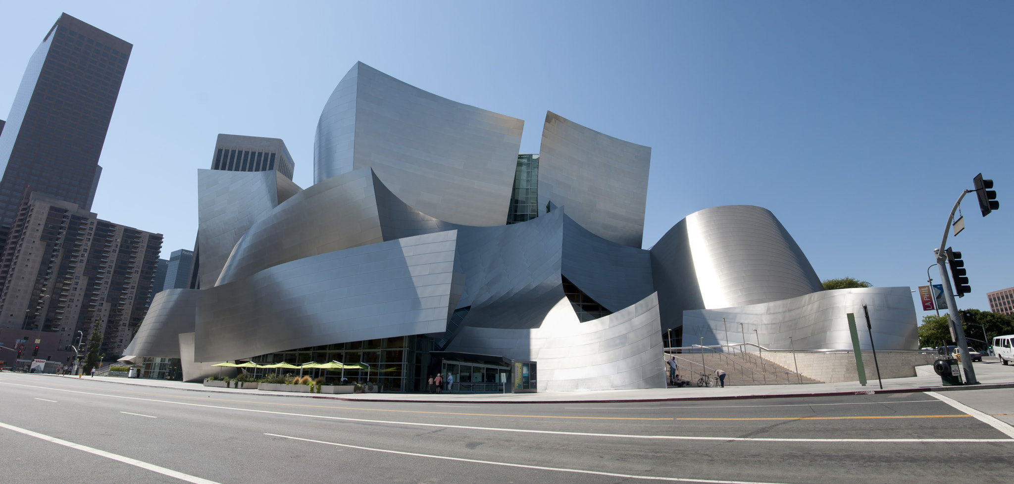 Sony Alpha DSLR-A700 sample photo. Walt disney concert hall photography