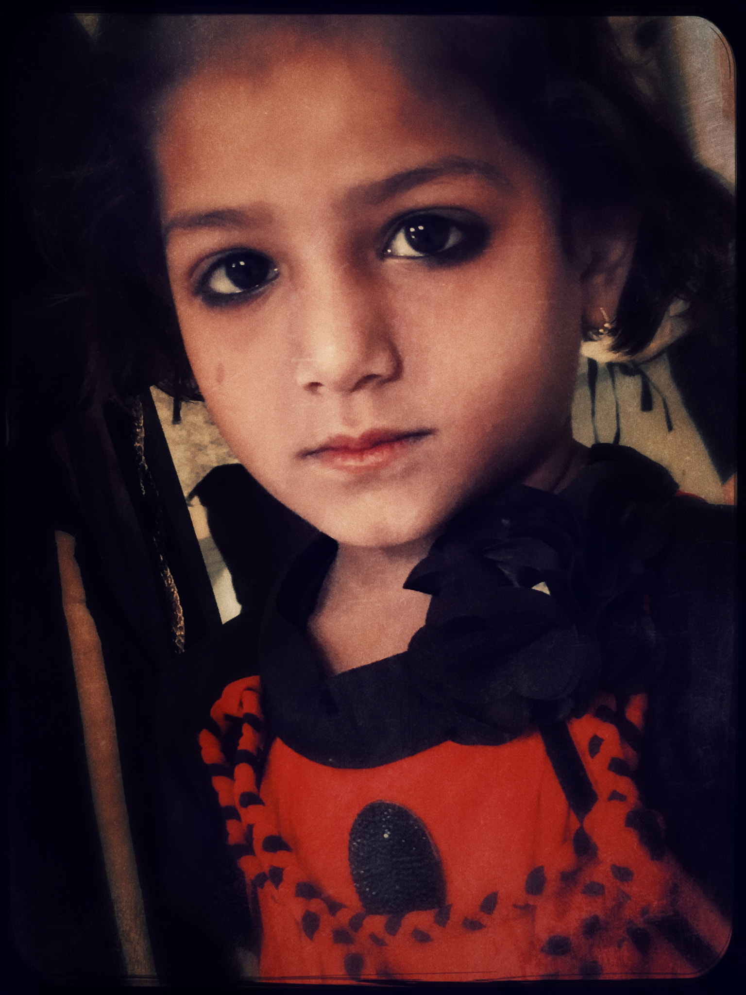 Hipstamatic 311 sample photo. Young girl in jodphur, india photography
