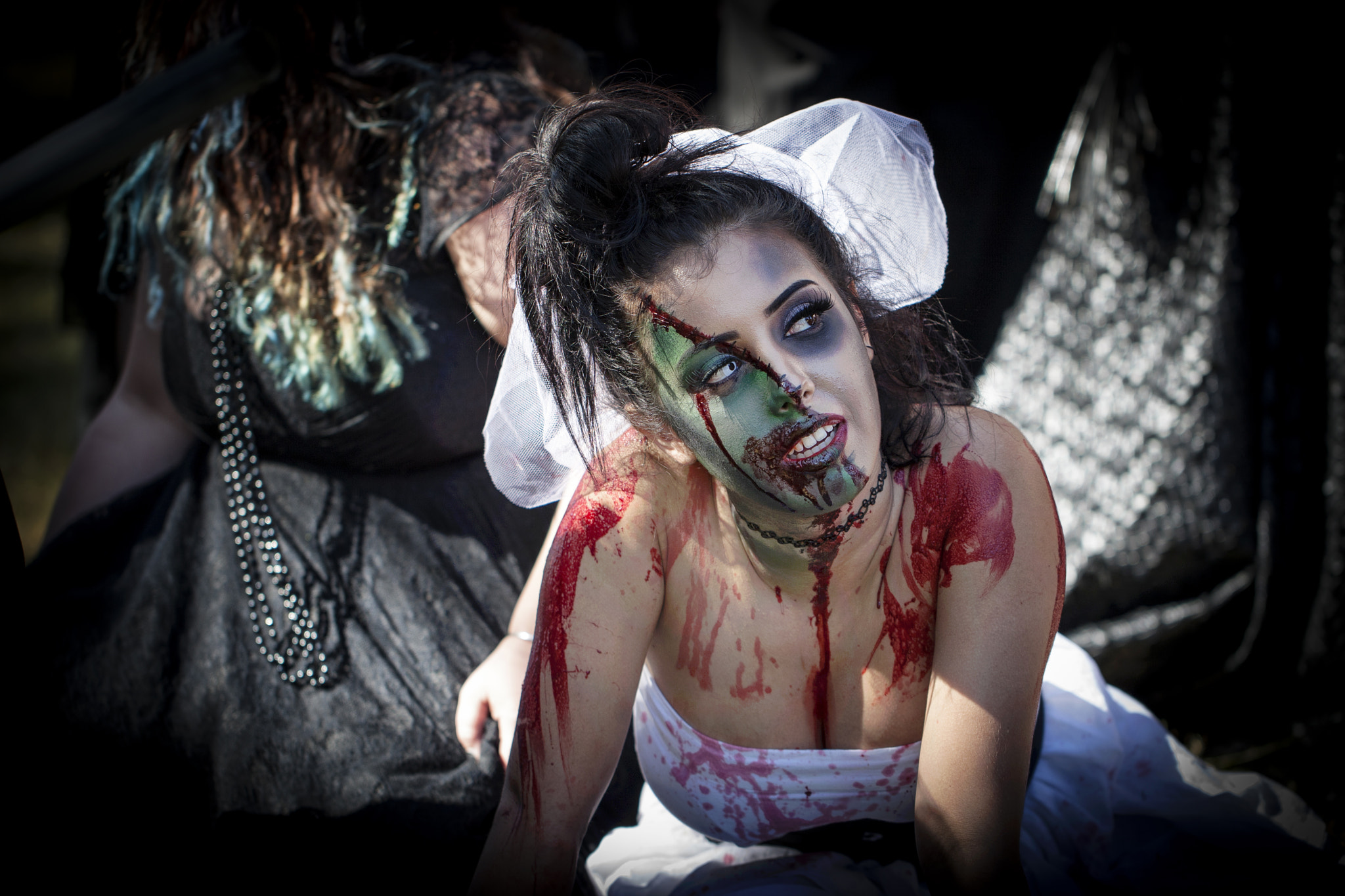 Canon EOS-1D Mark III sample photo. Zombie bride photography