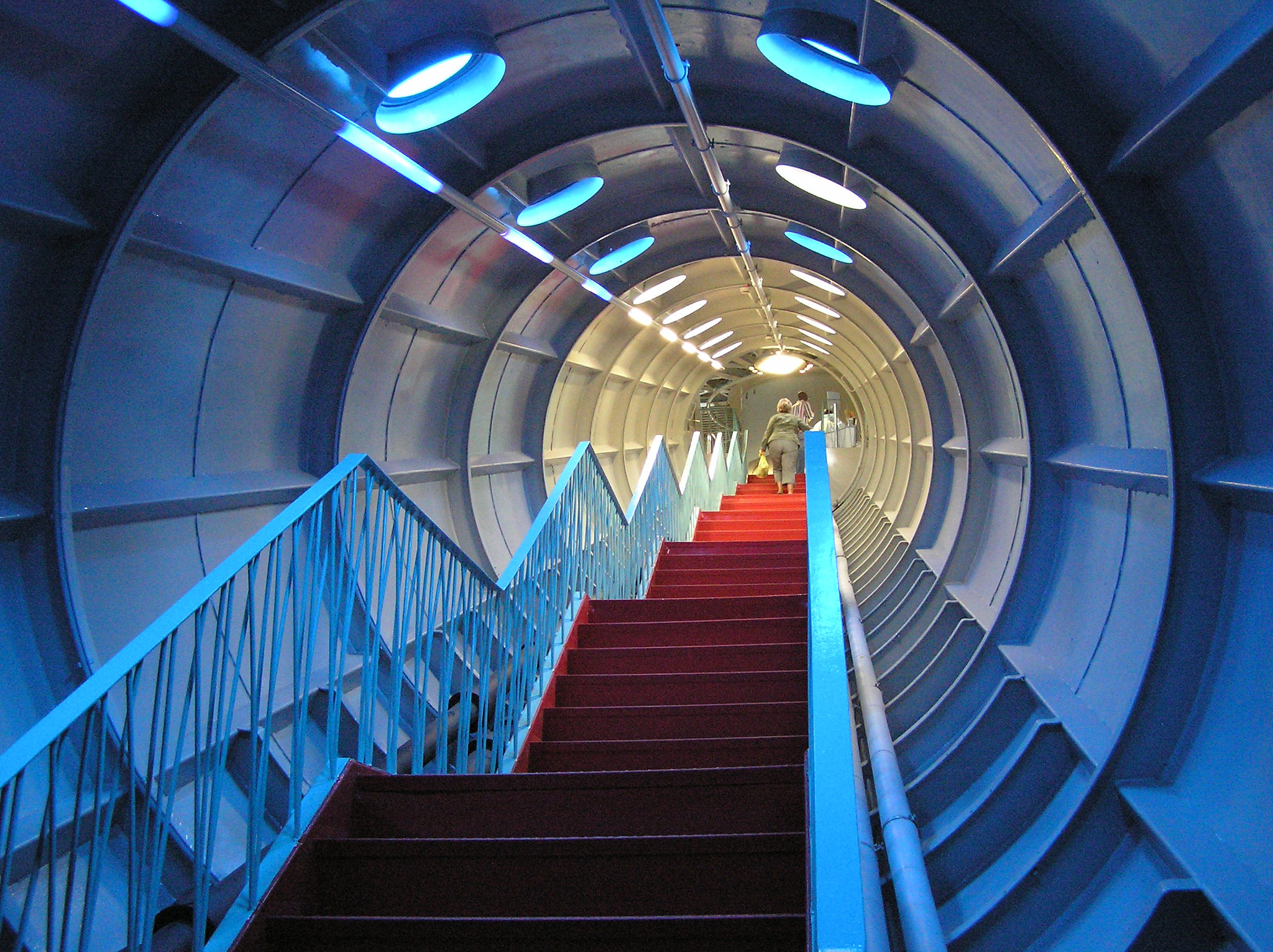 Olympus C765UZ sample photo. Blue up going stairs photography