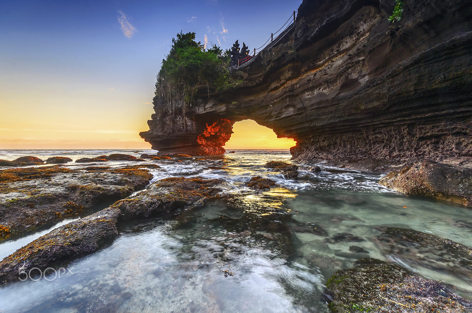 Sigma 10-20mm F4-5.6 EX DC HSM sample photo. Sunset at pura batu bolong, tanah lot, bali, indonesia. photography