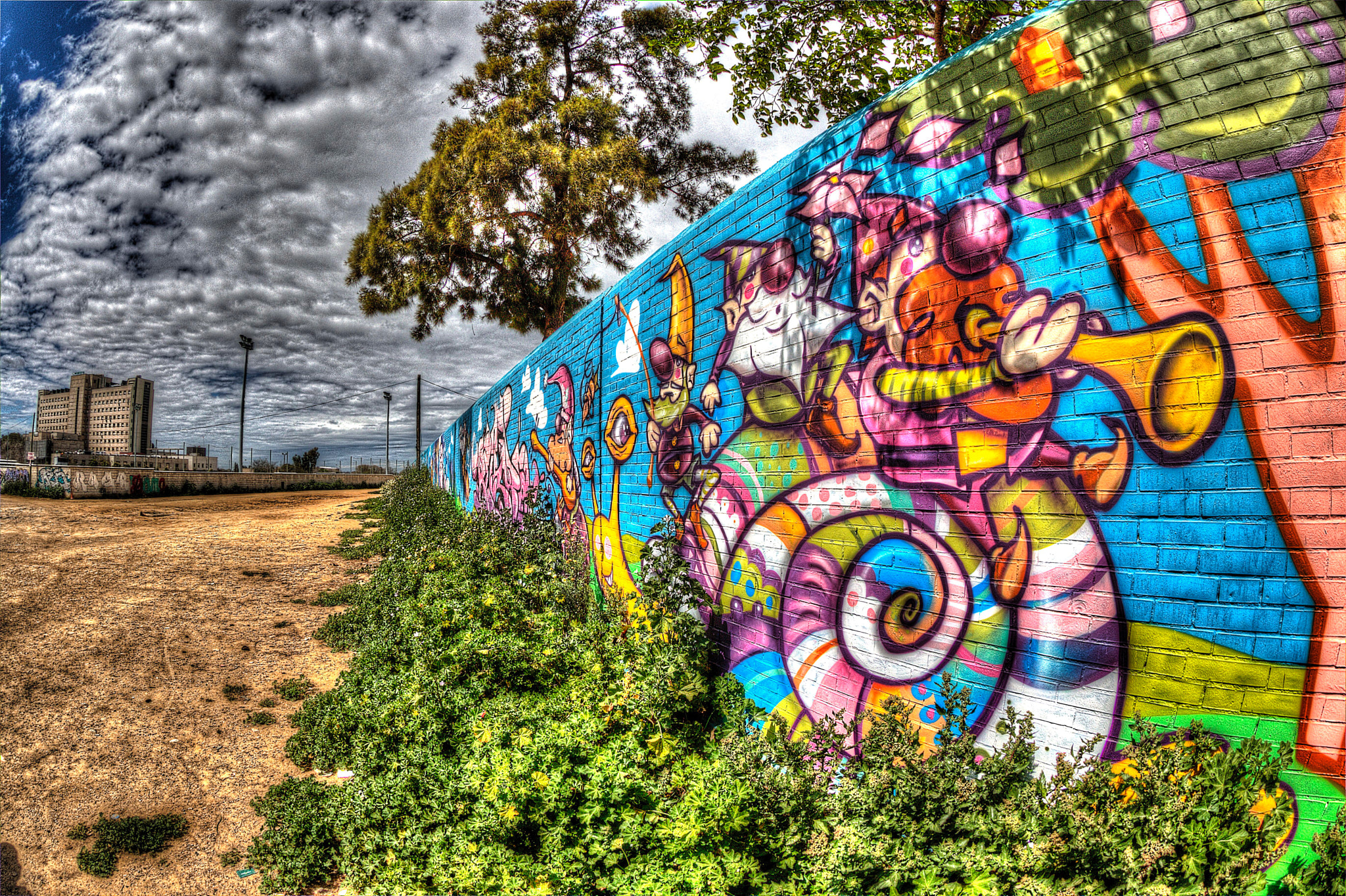 Canon EF 8-15mm F4L Fisheye USM sample photo. Graffiti en colegio lora tamayo, bellavista photography