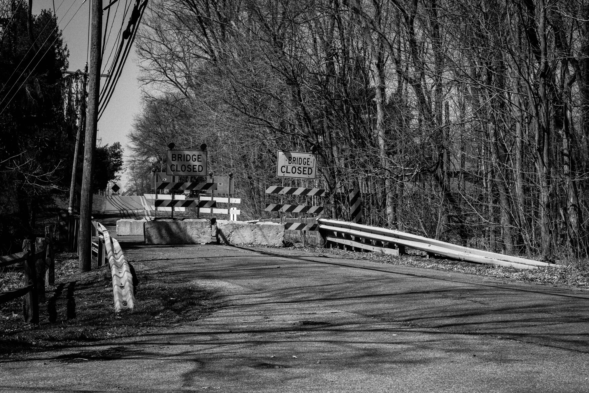 Sigma 50mm F1.4 EX DG HSM sample photo. Road closed photography