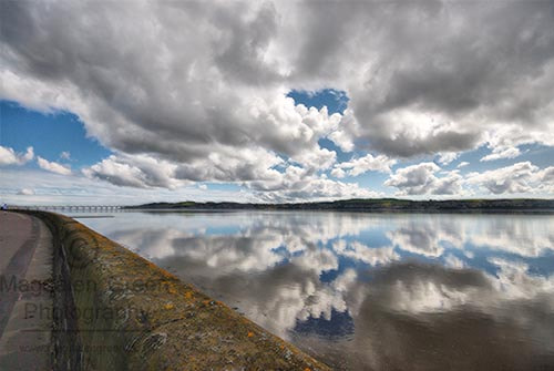 Nikon D200 + Sigma 10-20mm F4-5.6 EX DC HSM sample photo. Magnificent clouds reflected over the river tay with tay road br photography