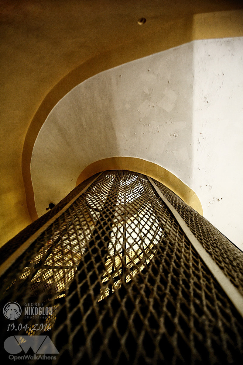 Canon EF 16-35mm F2.8L USM sample photo. Yellow stair photography