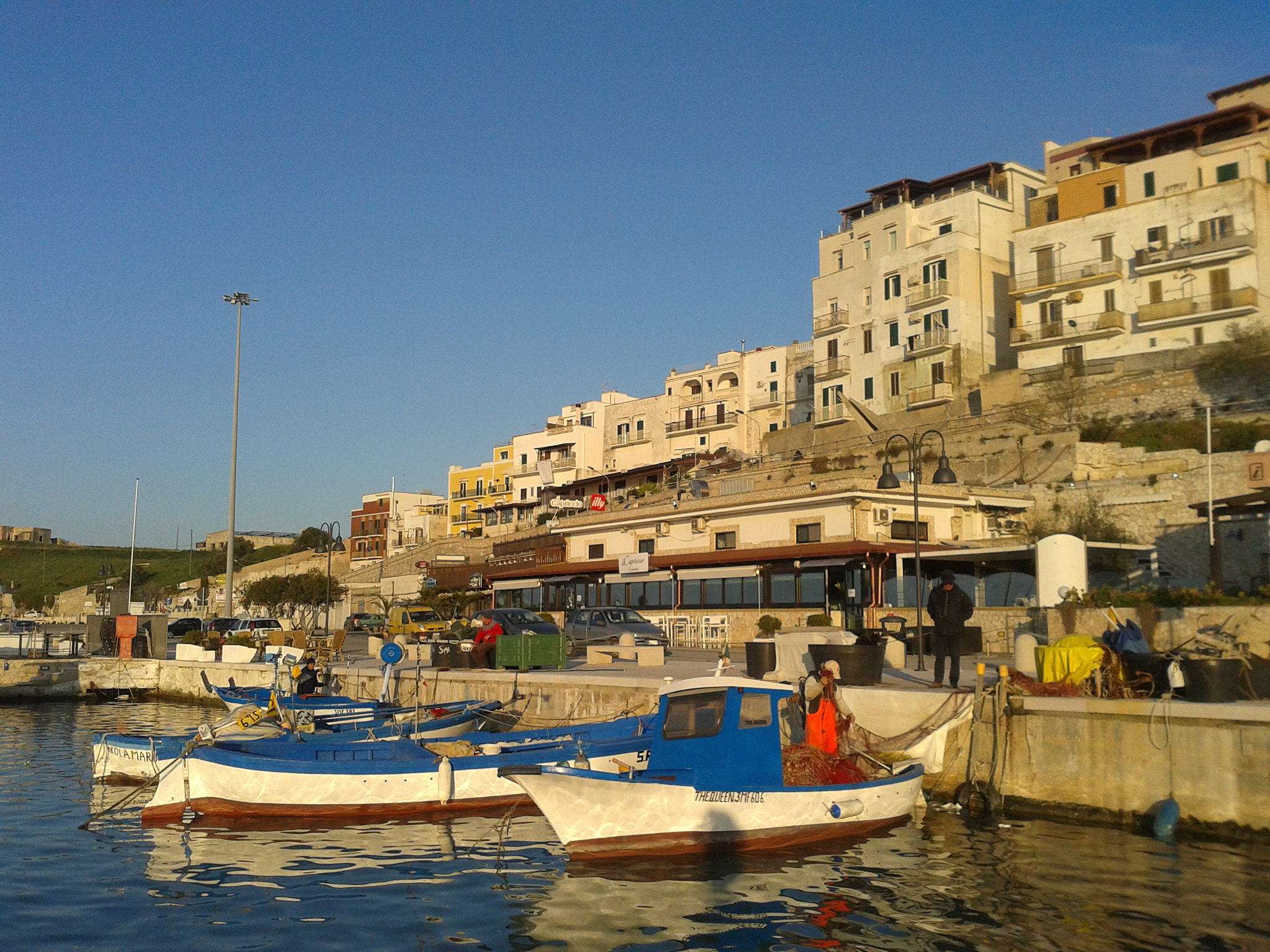 Samsung Galaxy S Advance sample photo. Harbour, vieste, itlay photography