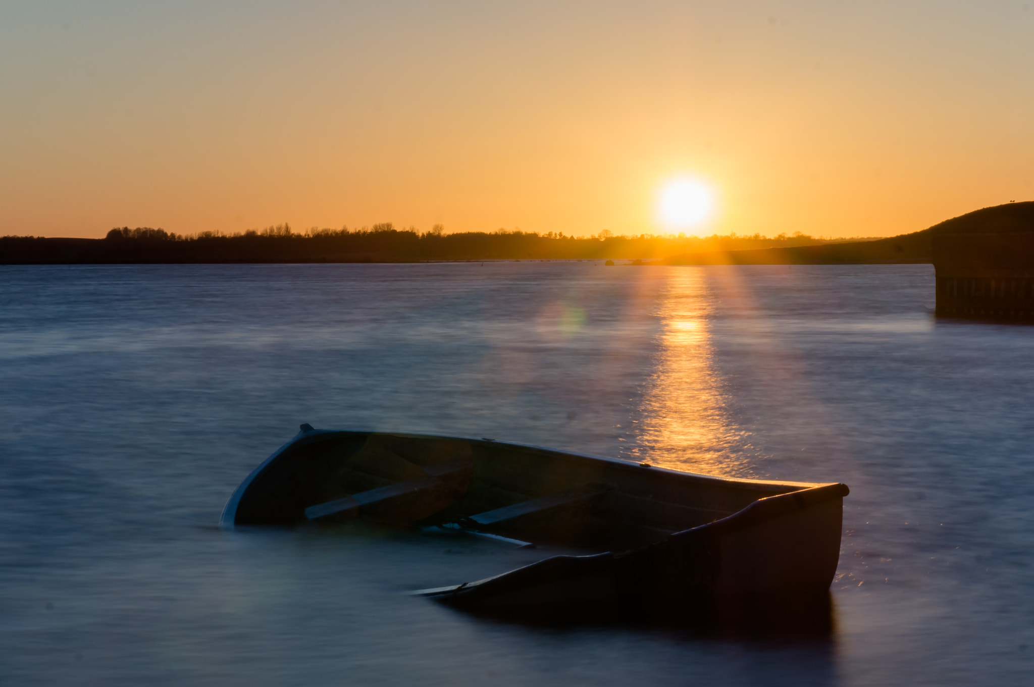 Sigma 17-70mm F2.8-4 DC Macro HSM sample photo. Sinking boat photography