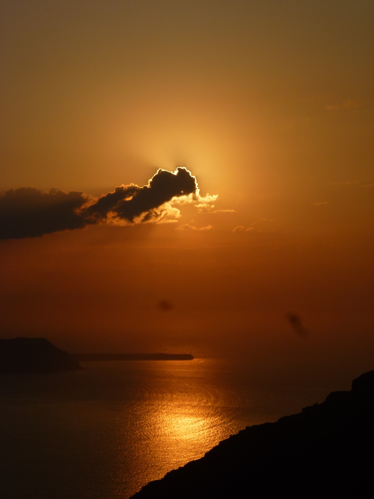 Panasonic DMC-ZS10 sample photo. Santorini sunset photography