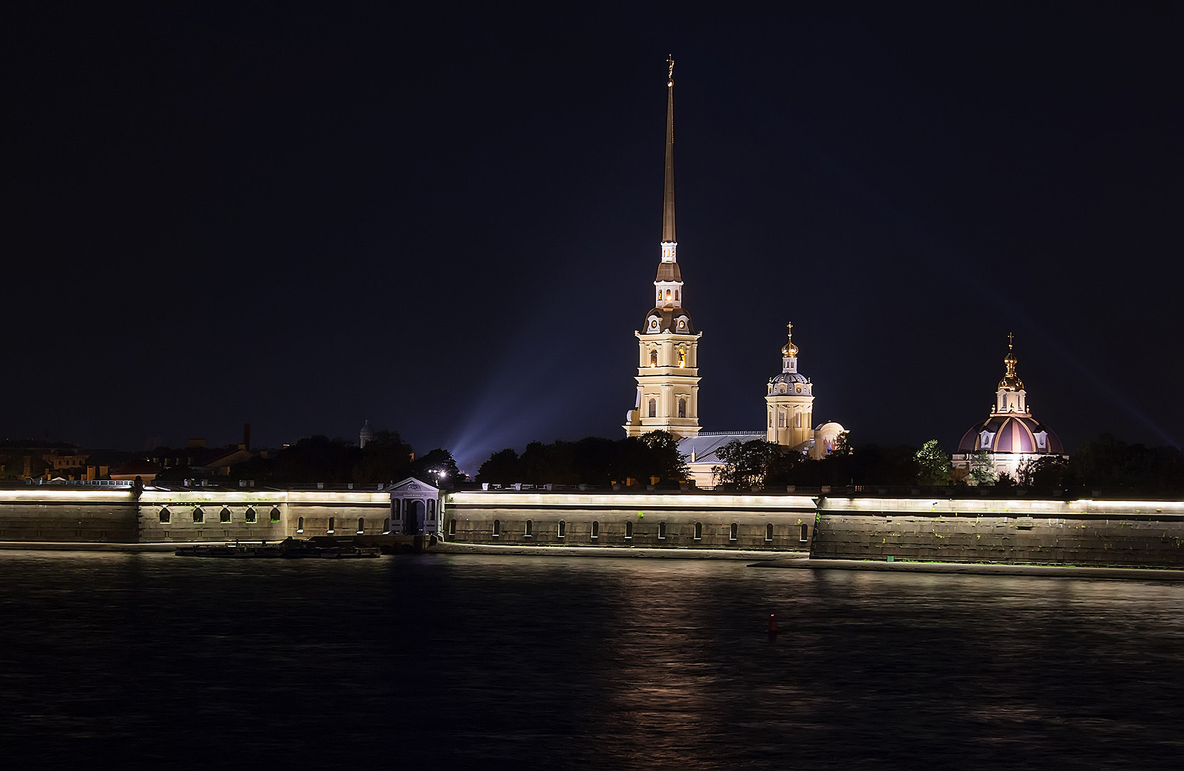Olympus PEN E-PL3 sample photo. Peter and paul fortress at night photography