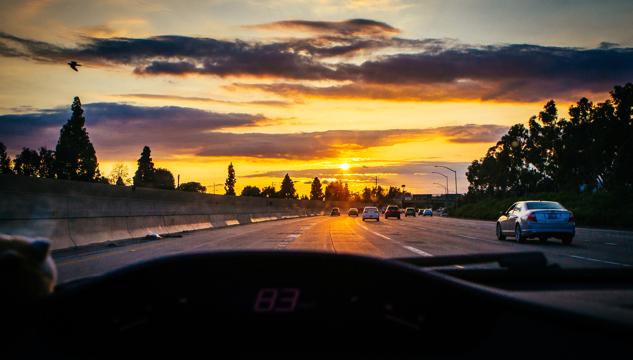 Canon EF 24-70mm F2.8L USM sample photo. Drive and sunset photography