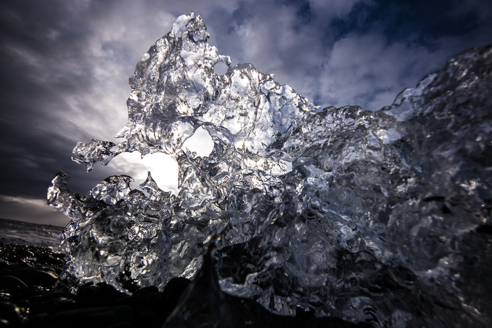 Leica Tri-Elmar-M 16-18-21mm F4 ASPH sample photo. Natural ice on the beach 3 photography