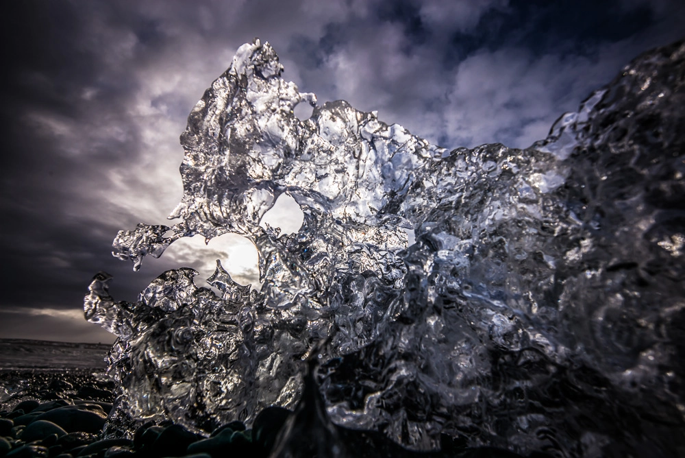 Leica Tri-Elmar-M 16-18-21mm F4 ASPH sample photo. Natural ice on the beach 4 photography