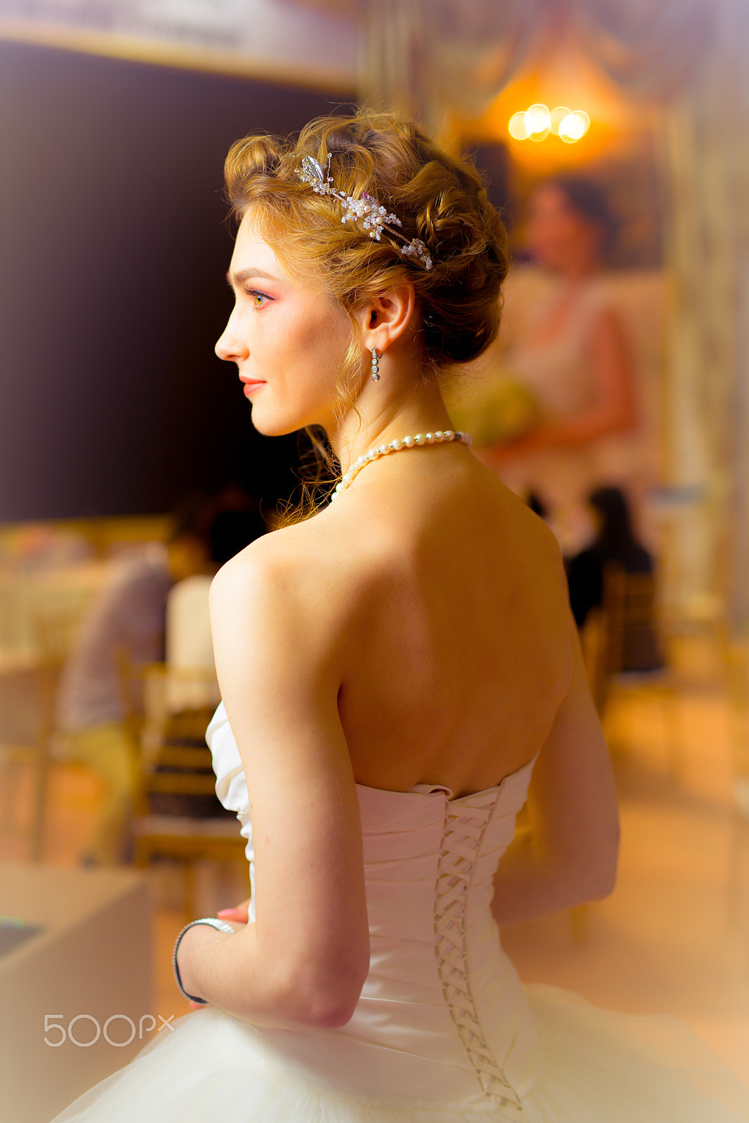 Minolta AF 50mm F1.4 [New] sample photo. Russian lady in wedding veil back view photography