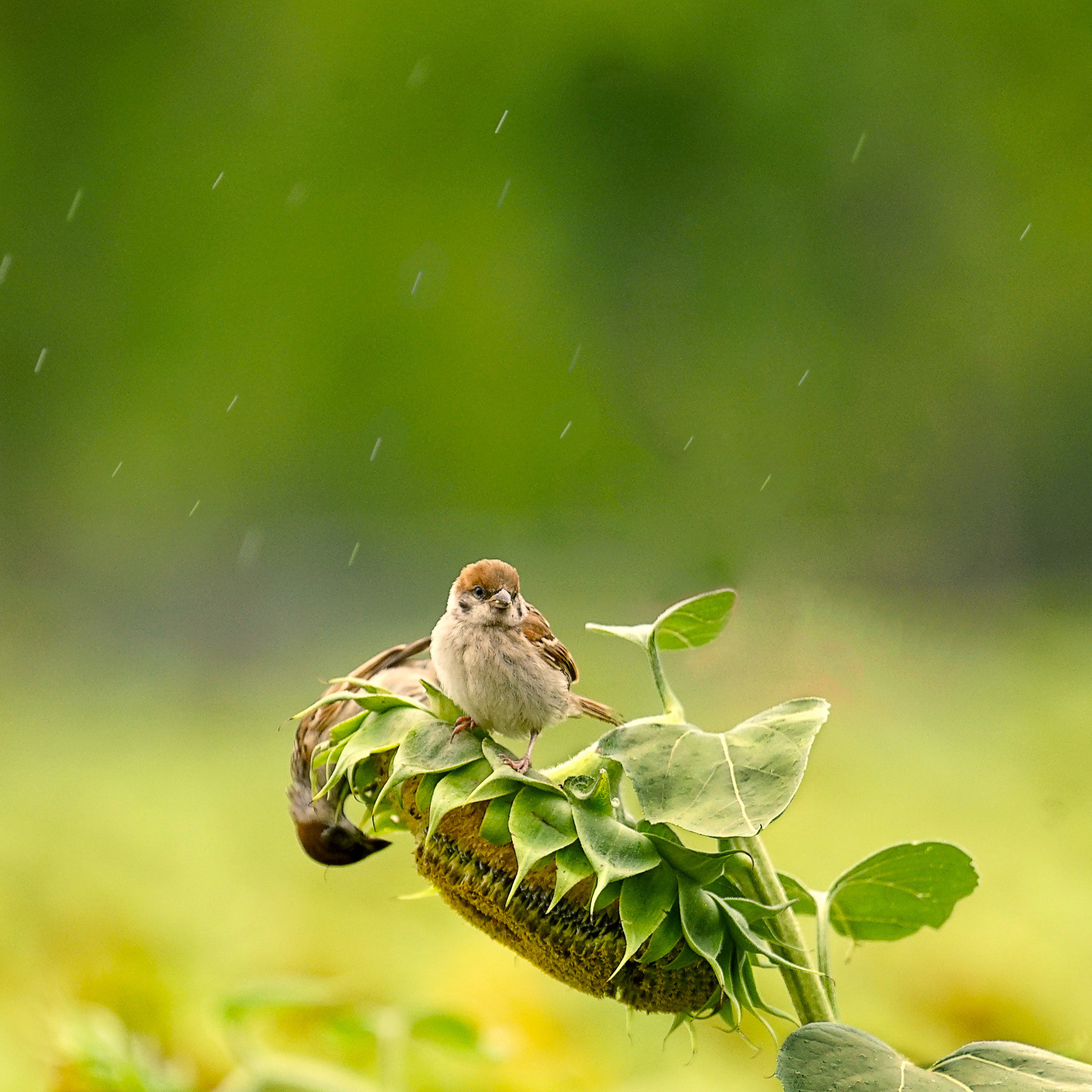 Sony 70-400mm F4-5.6 G SSM II sample photo. 【原摄】雨水做掩护你偷食我放哨 photography