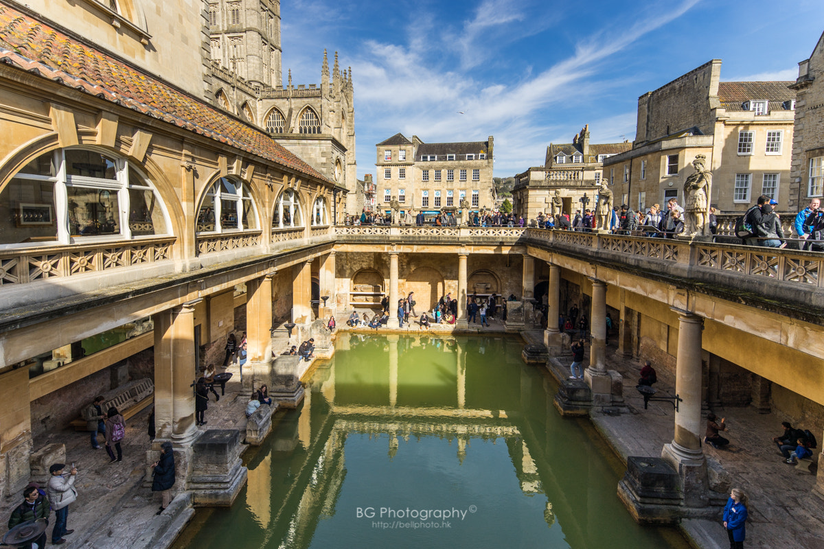 Canon TS-E 17mm F4L Tilt-Shift sample photo. Roman bath. photography