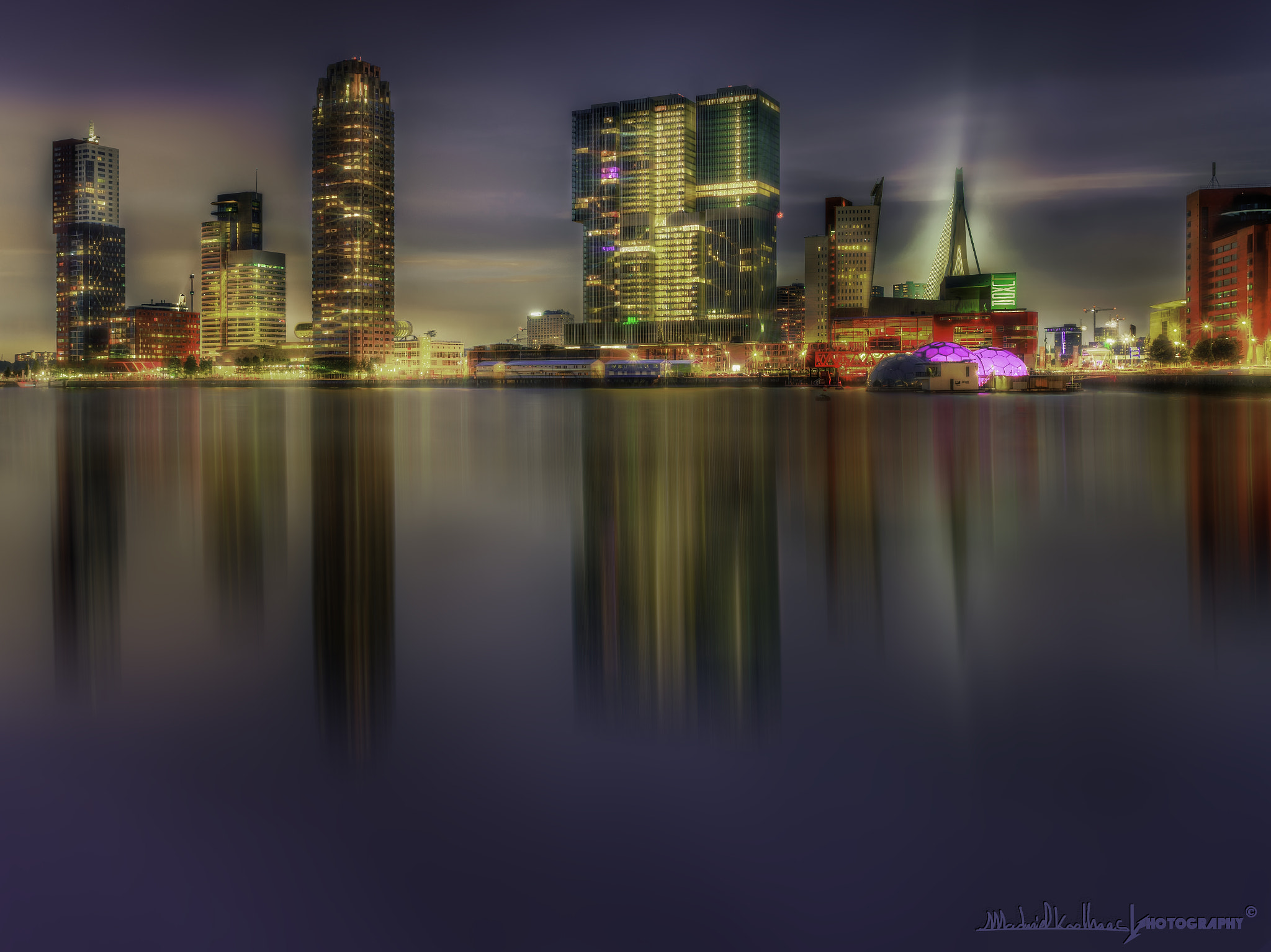 Nikon D600 + AF Nikkor 28mm f/2.8 sample photo. Rotterdam skyline, de rijnhaven photography