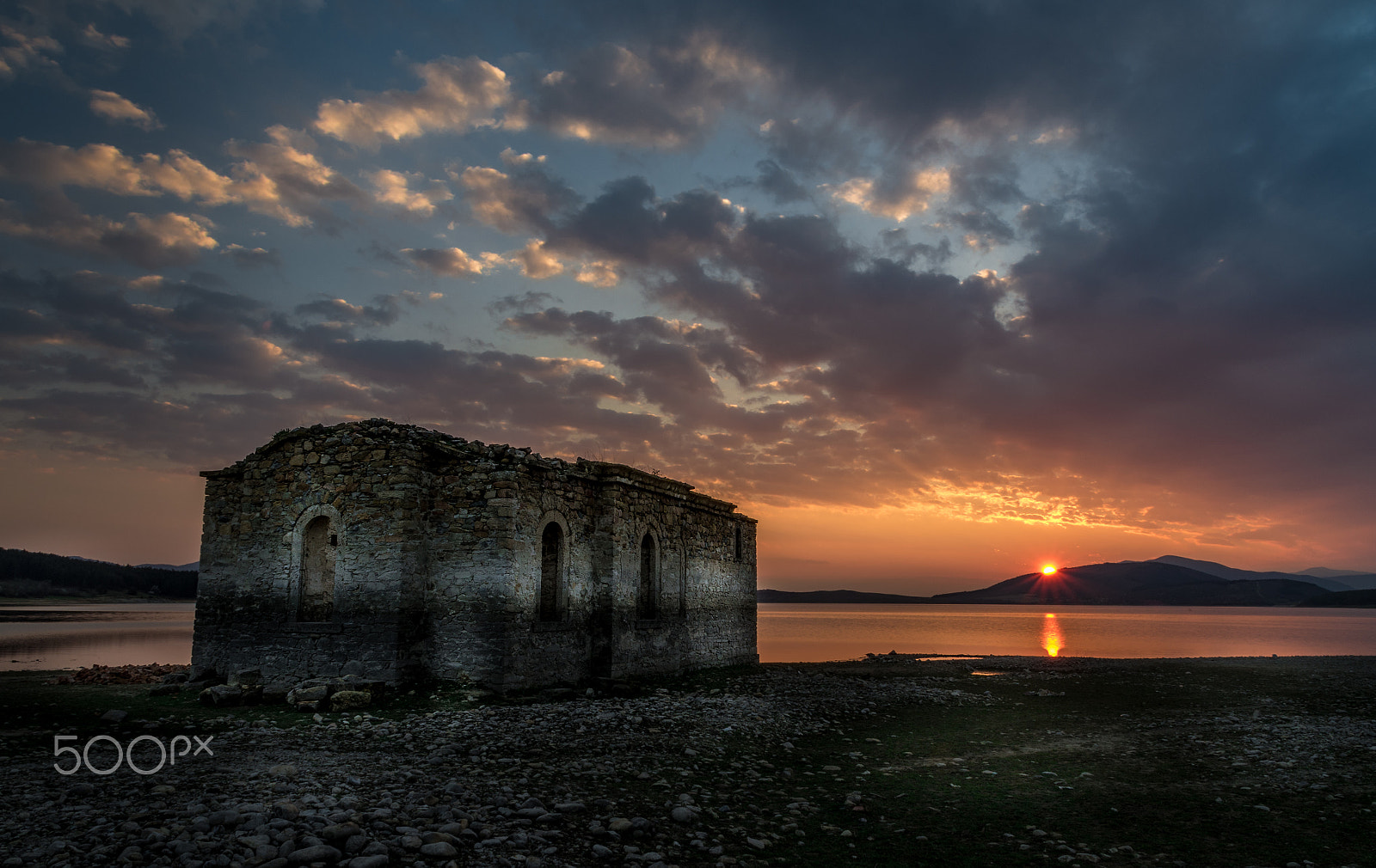 Pentax K-50 sample photo. The submerged church photography