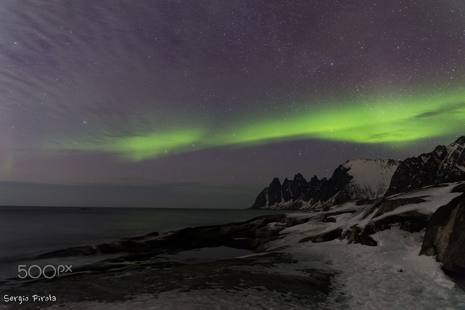 Sigma 24-70mm F2.8 EX DG Macro sample photo. Aurora borealis, tooth of the devil photography