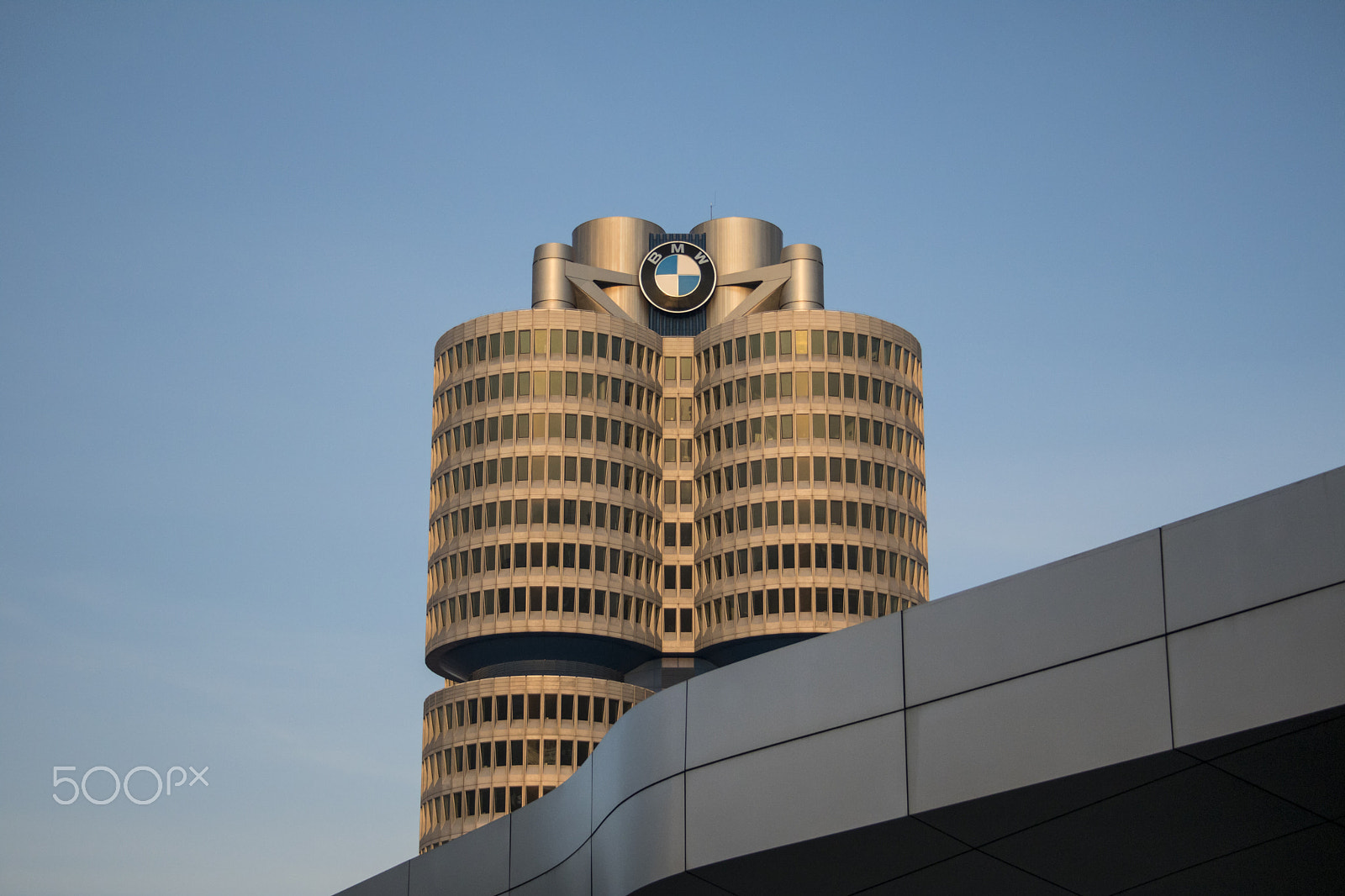 Canon EF-S 18-55mm F3.5-5.6 sample photo. Bmw headquarters photography