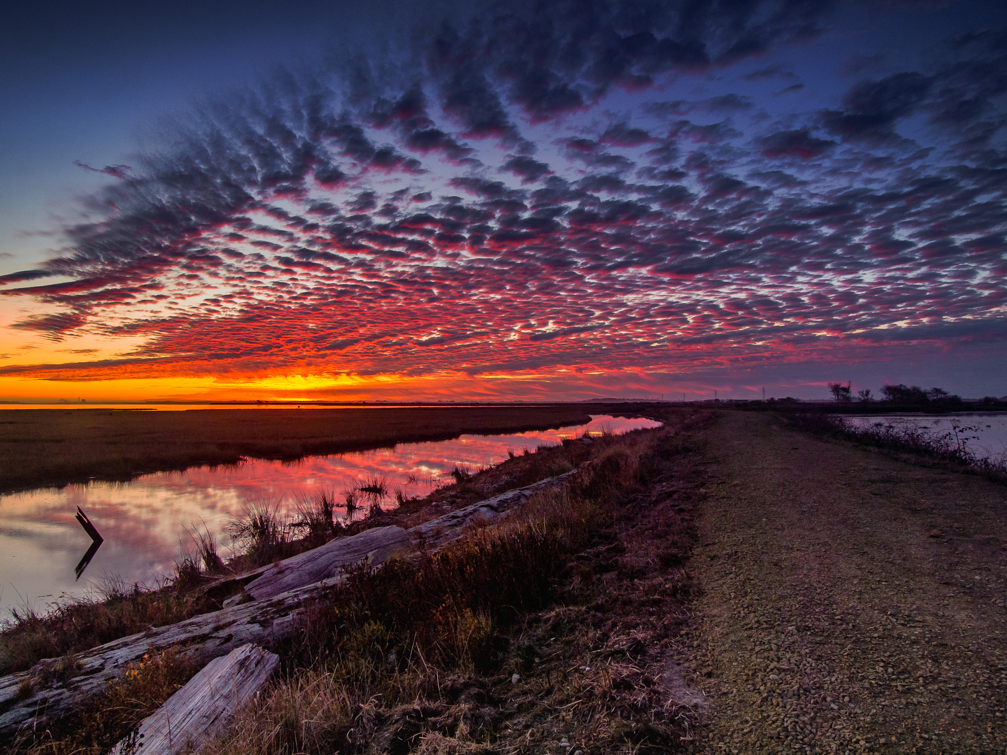 OLYMPUS 11-22mm Lens sample photo. Colors racing across the sky photography