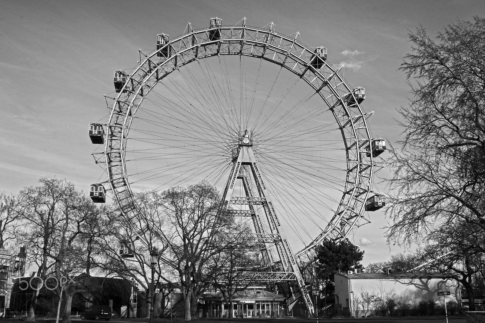 Canon EF-S 18-55mm F3.5-5.6 sample photo. Wiener riesenrad: the oldest ferris wheel in the w photography