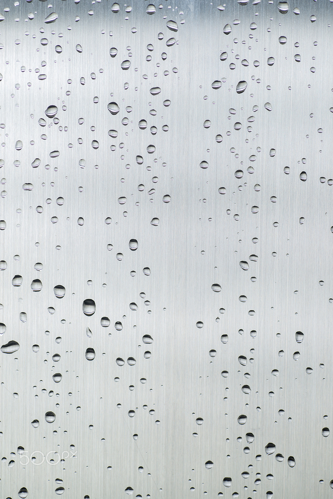 Tamron SP AF 90mm F2.8 Di Macro sample photo. Many small rain drops on grey steel photography
