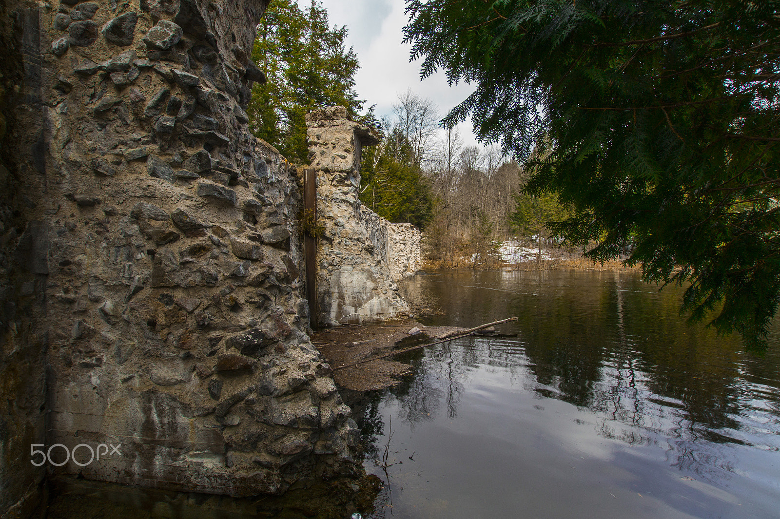 Sony SLT-A58 + Sigma 10-20mm F3.5 EX DC HSM sample photo. Ruins by the water photography