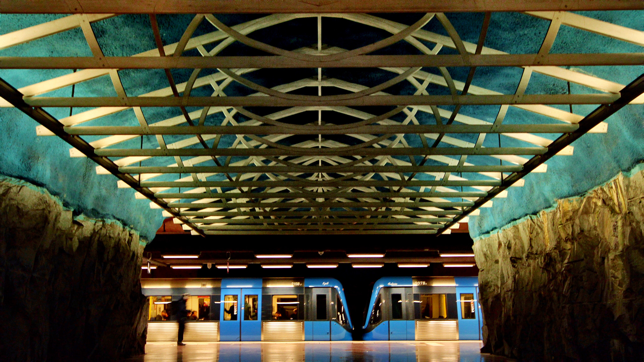 Canon 10-20mm sample photo. Stockholm metro station photography