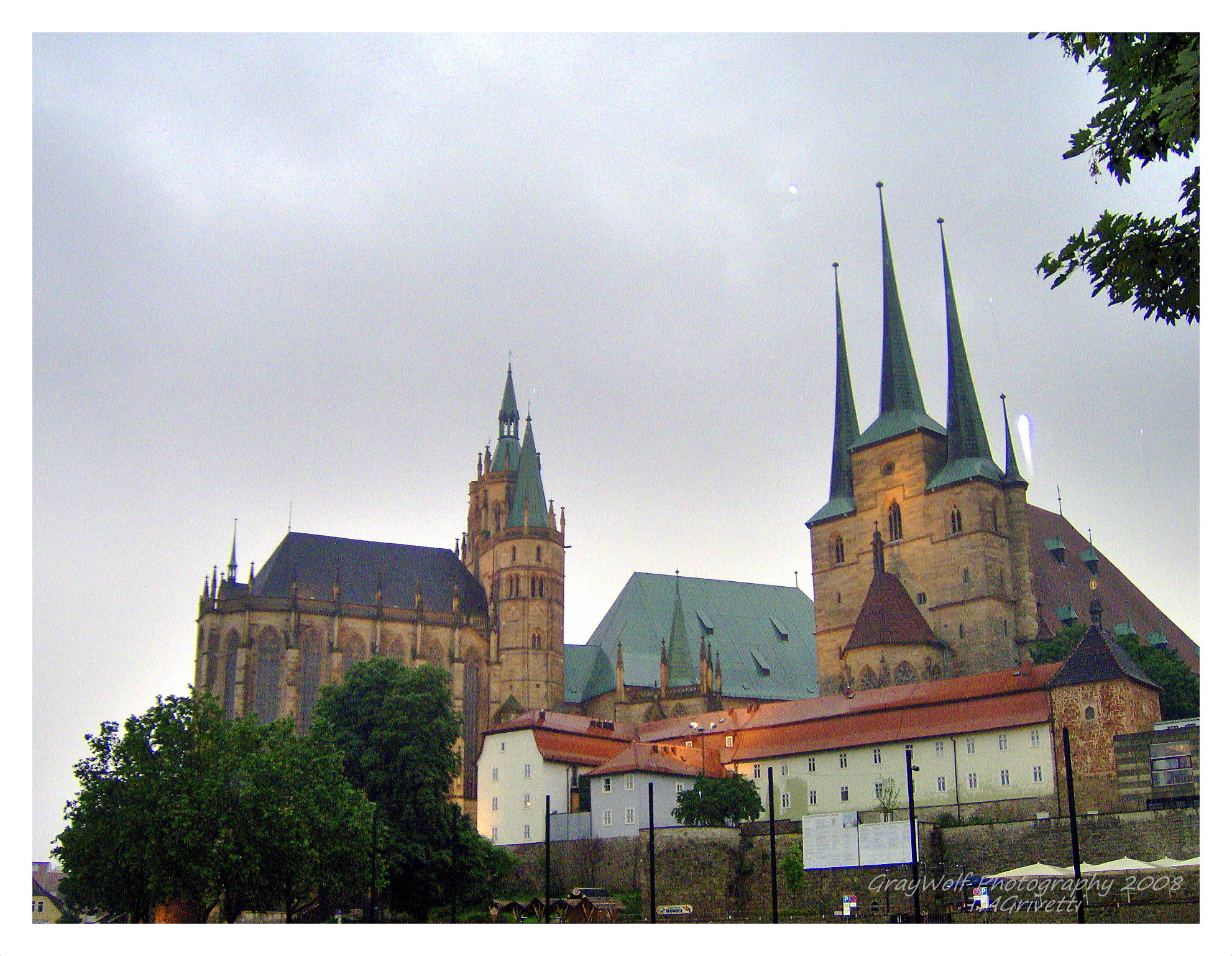 HP Photosmart M415 sample photo. Erfurt cathedral, erfurt, germany photography